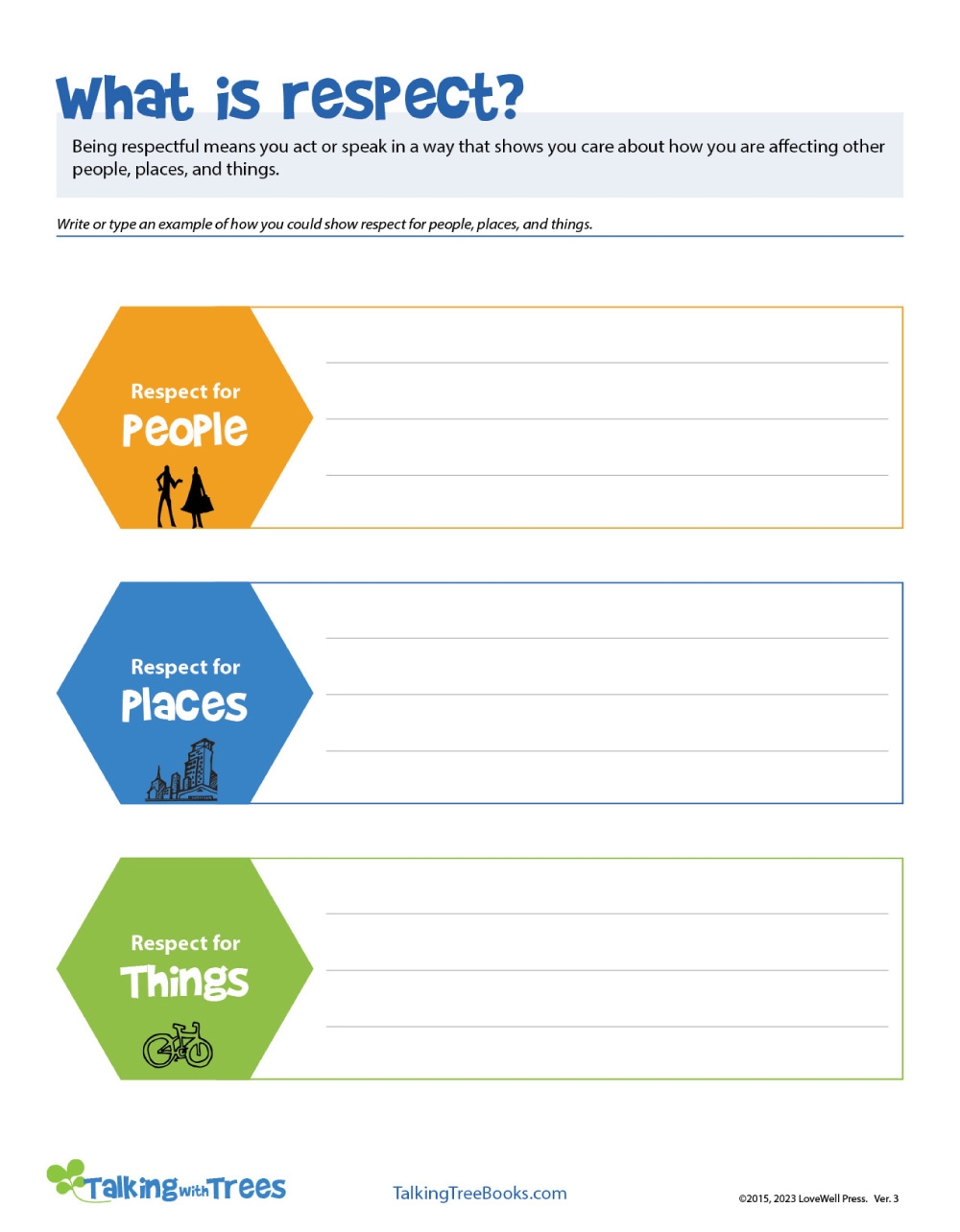 Character Education Worksheets