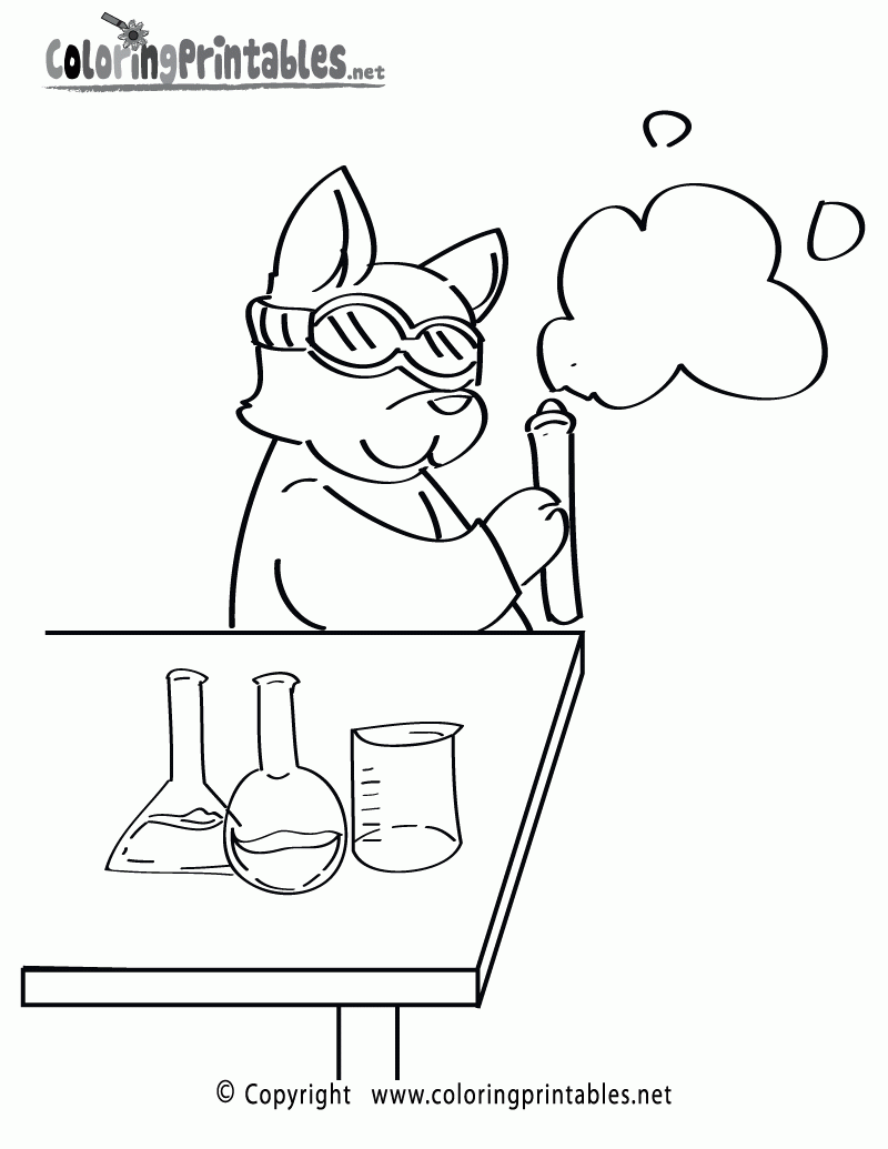 Chemistry Coloring Page A Free Science Coloring Printable