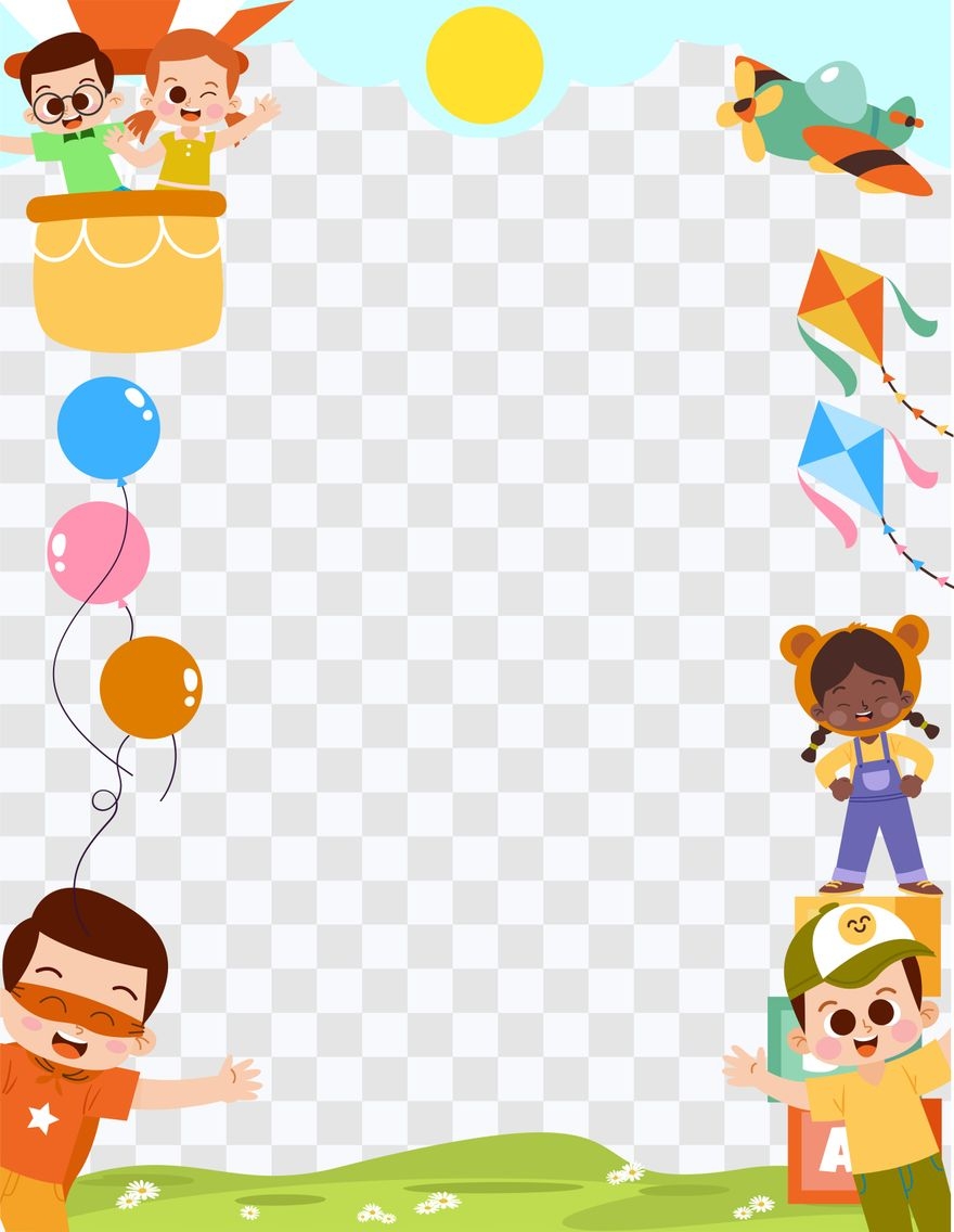 Children Border In EPS Illustrator JPG PSD PNG SVG Download 