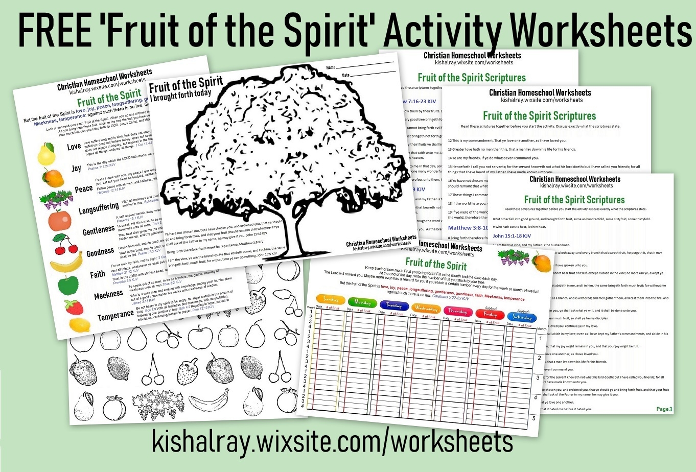 Christian Homeschool All Ages FREE Fruit Of The Spirit Activity Worksheets Made By Teachers Christian Homeschool All Ages FREE Fruit Of The Spirit Activity Worksheets Made By Teachers