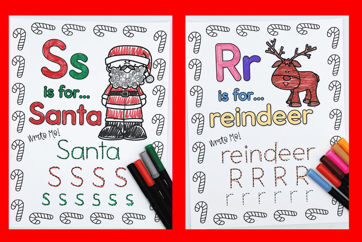 Christmas Alphabet Worksheets 26 Free Pages Christmas Alphabet Worksheets 26 Free Pages