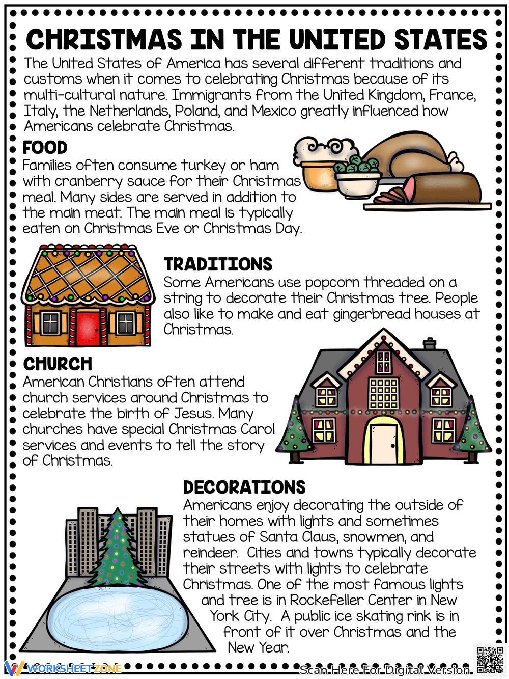 Christmas Traditions Reading Comprehension Worksheets Christmas Traditions Reading Comprehension Worksheets