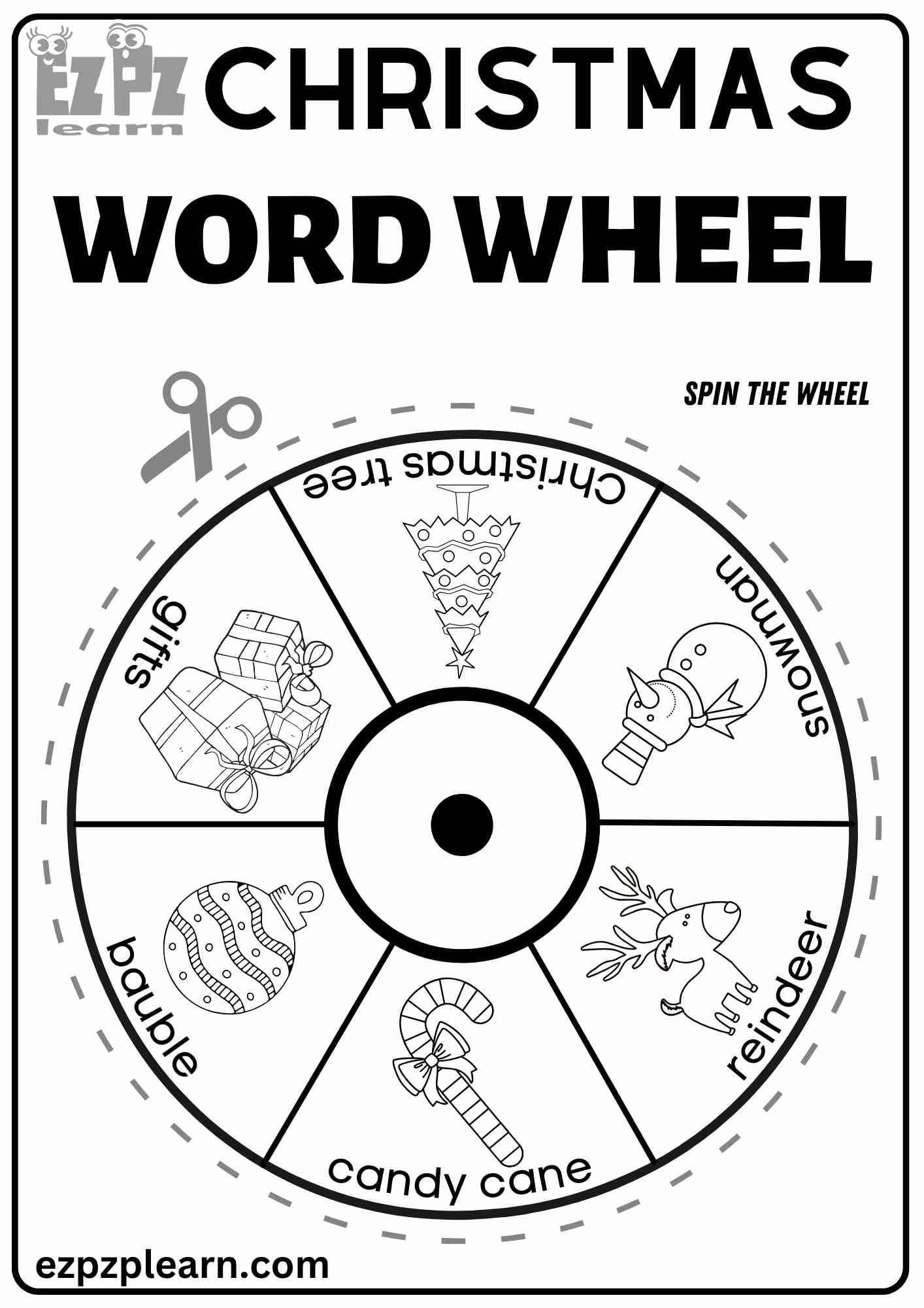 Christmas Holiday Vocabulary Word Wheel Coloring Activity For Kindergarten Students 1 Ezpzlearn Christmas Holiday Vocabulary Word Wheel Coloring Activity For Kindergarten Students 1 Ezpzlearn