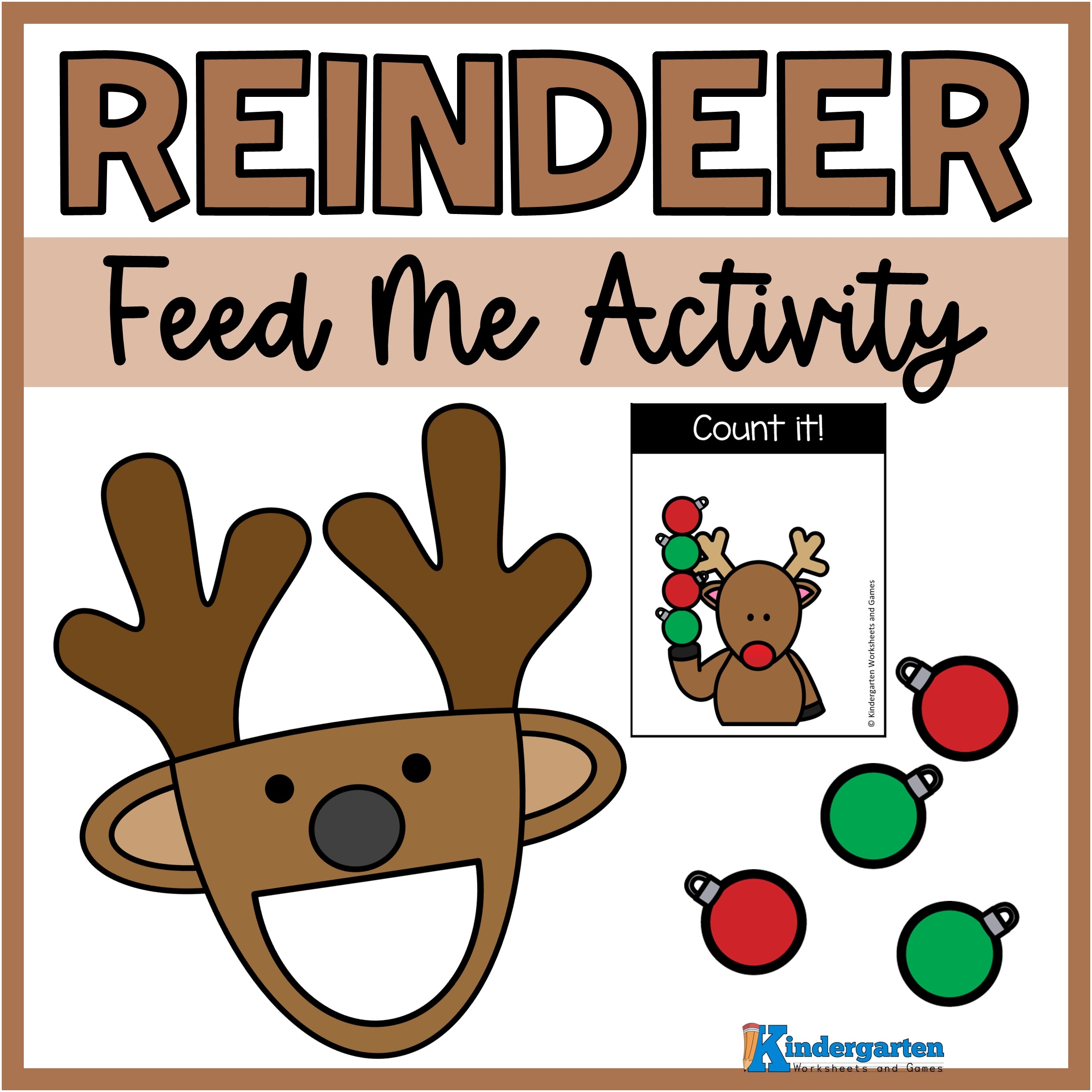 Christmas Math Game Feed The Reindeer For Preschoolers Freebie Christmas Math Game Feed The Reindeer For Preschoolers Freebie