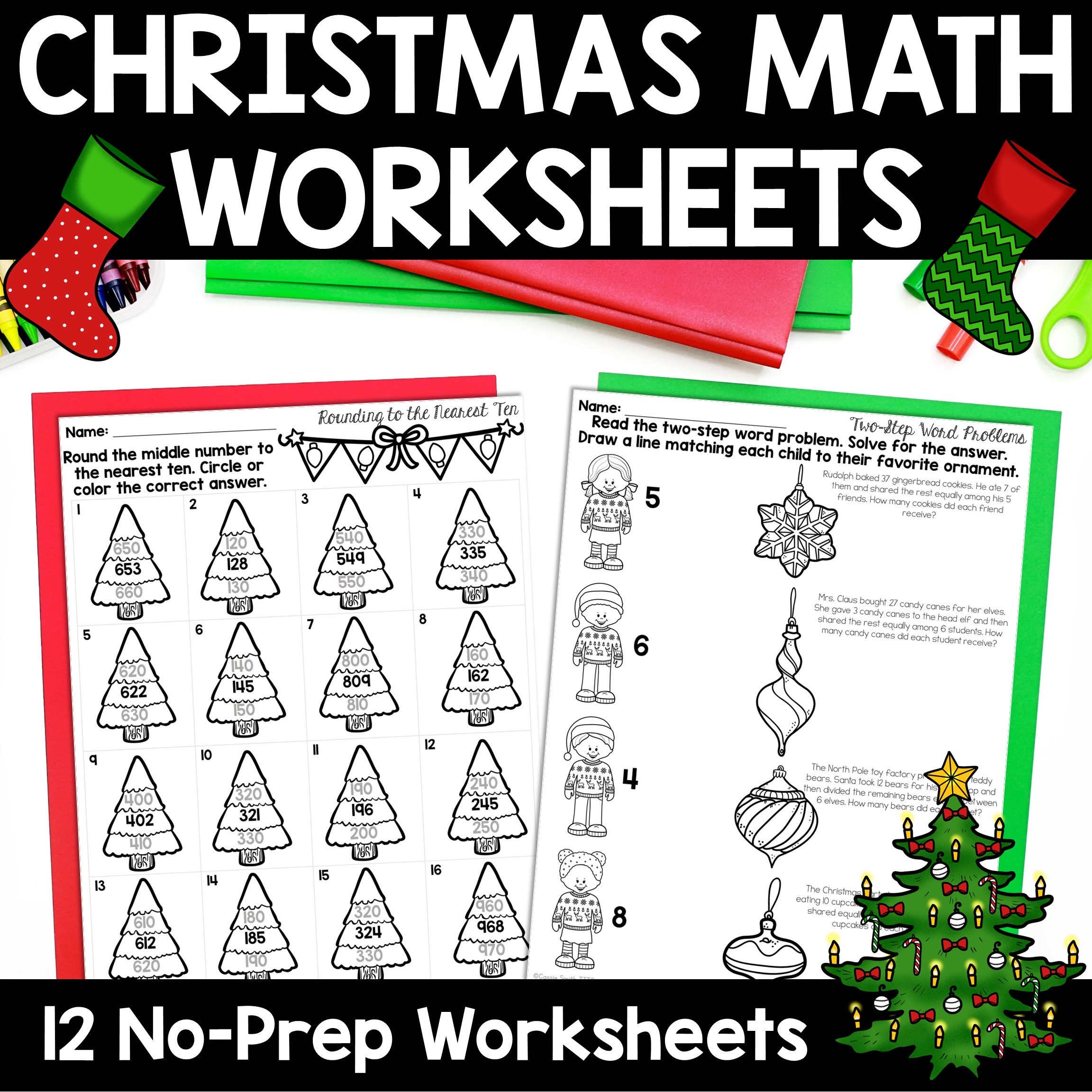 Christmas Math Worksheets No Prep Multiplication Division Addition Subtraction Thrifty In Third Grade Christmas Math Worksheets No Prep Multiplication Division Addition Subtraction Thrifty In Third Grade