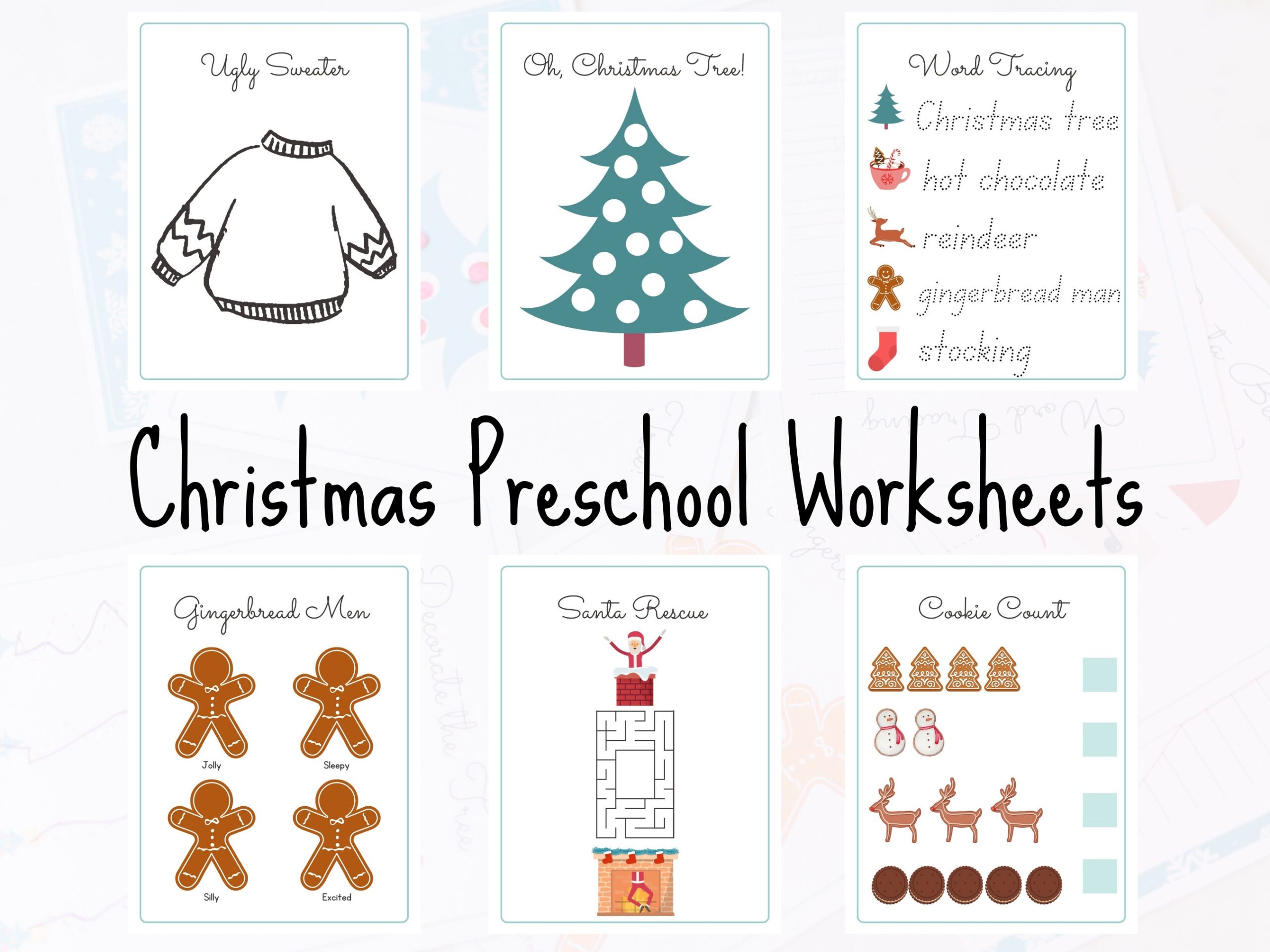 Preschool Printable Christmas Worksheets Preschool Printable Christmas Worksheets