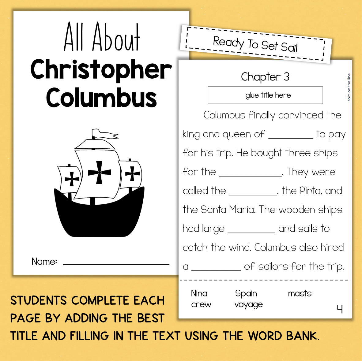 Christopher Columbus Reading Comprehension Christopher Columbus Reading Comprehension