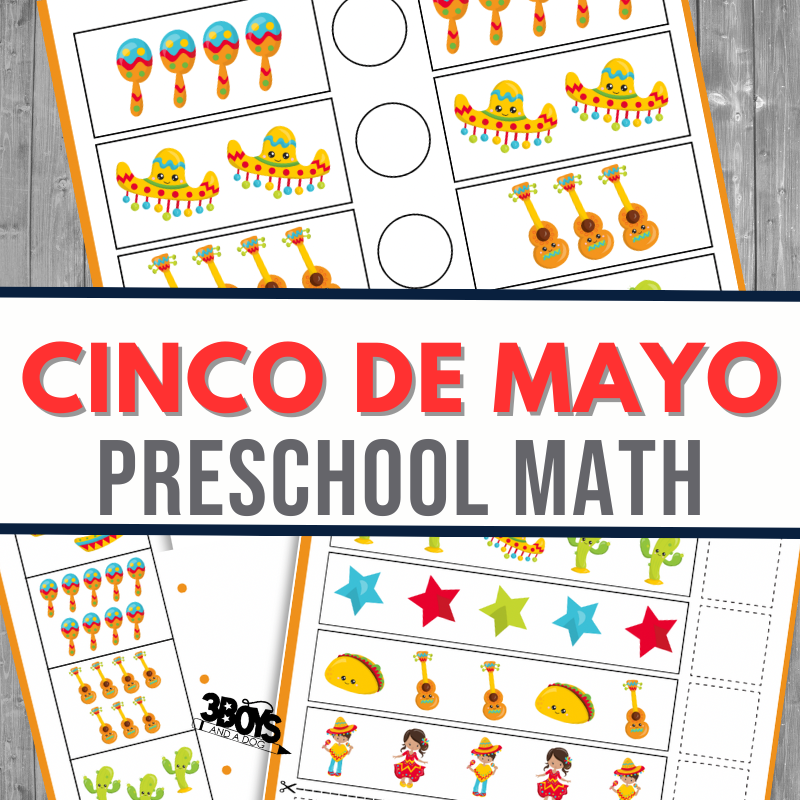 Cinco De Mayo Math For Preschool 3 Boys And A Dog Cinco De Mayo Math For Preschool 3 Boys And A Dog