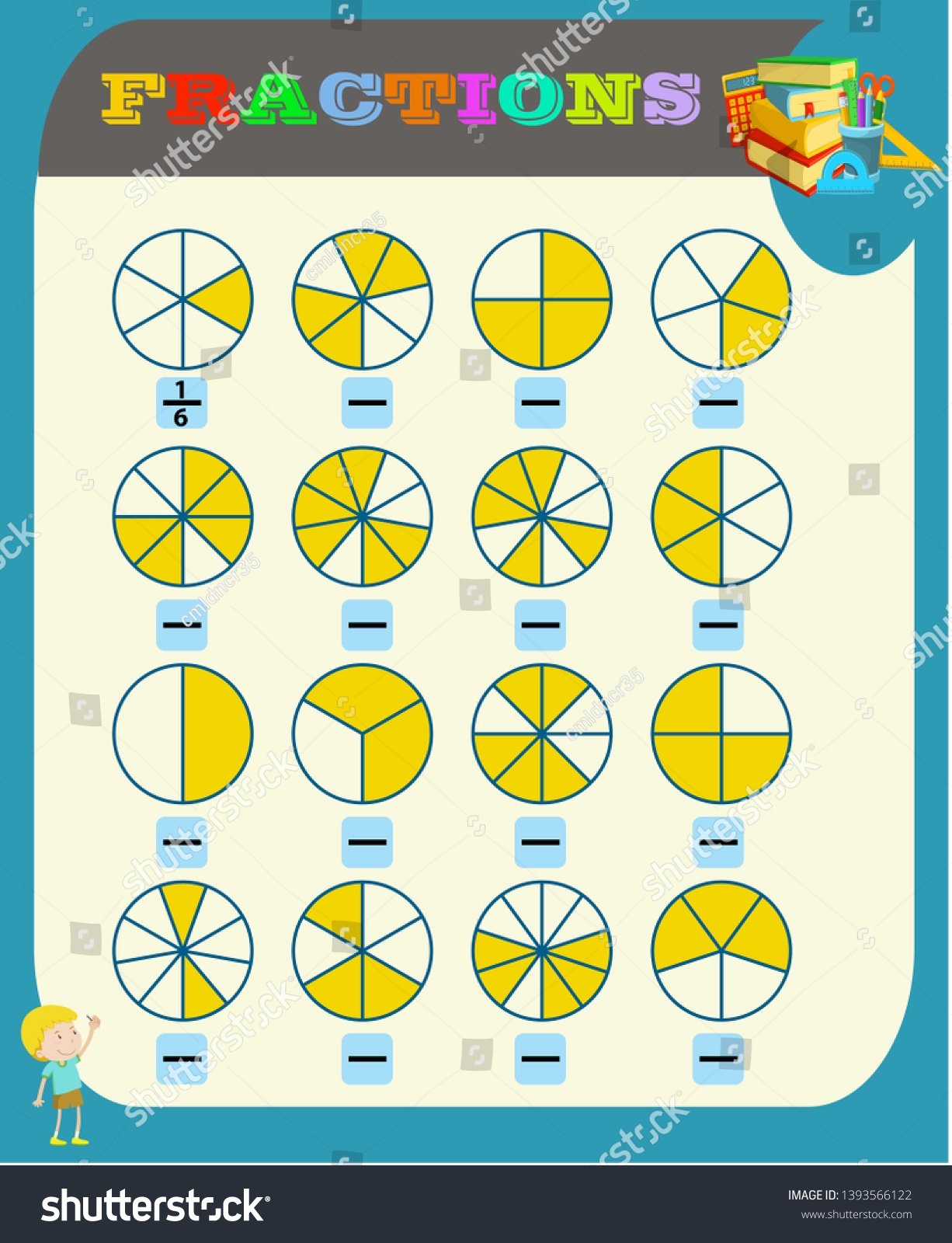 Circle Correct Fraction Mathematics Math Worksheet Stock Vector Royalty Free 1393566122 Shutterstock Circle Correct Fraction Mathematics Math Worksheet Stock Vector Royalty Free 1393566122 Shutterstock