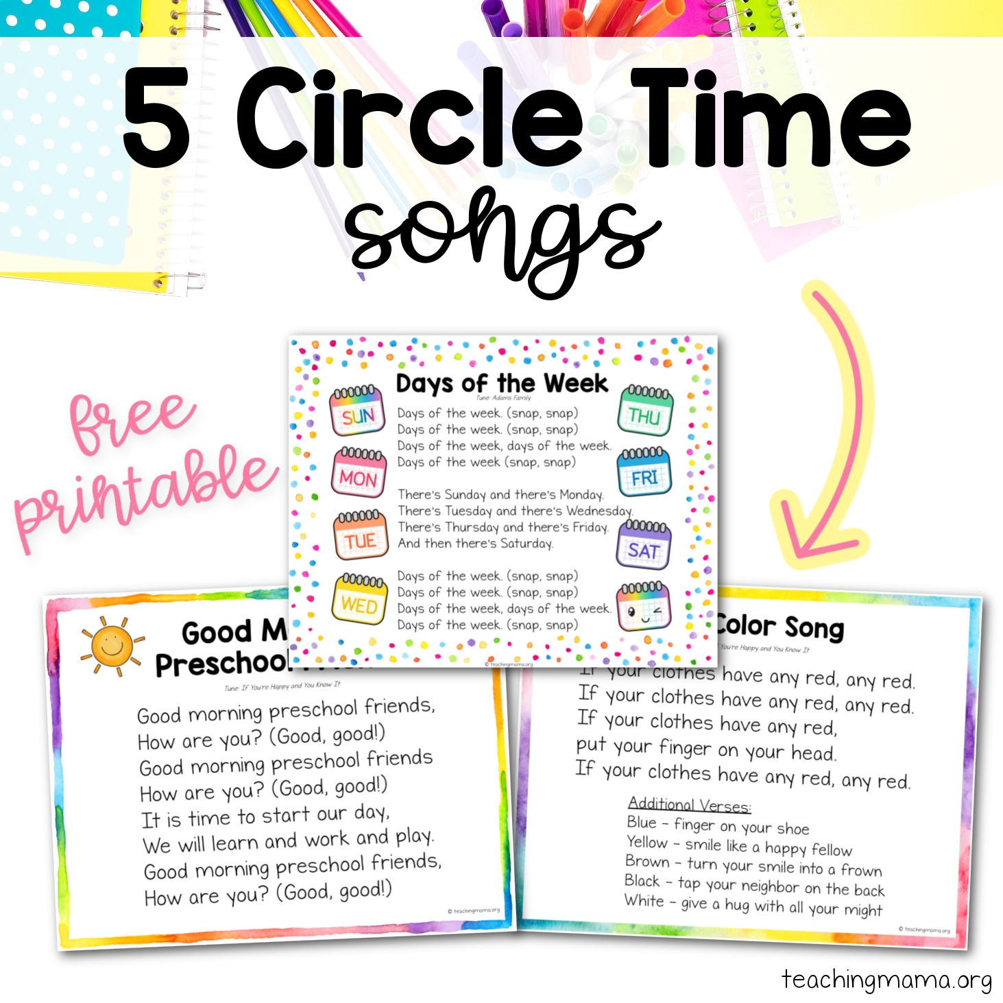 Circle Time Songs Teaching Mama