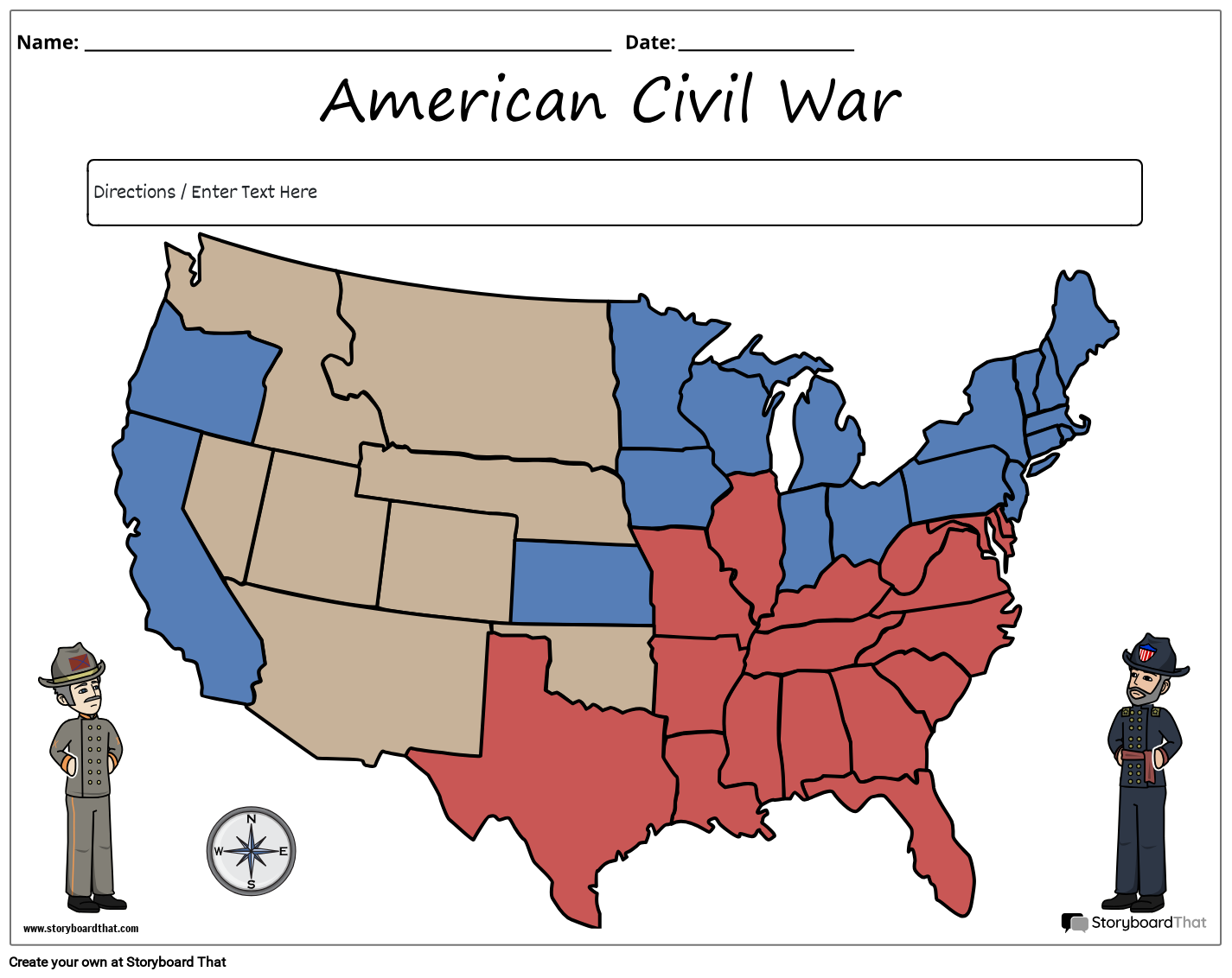 Civil War Worksheet Storyboard By Worksheet templates Civil War Worksheet Storyboard By Worksheet templates