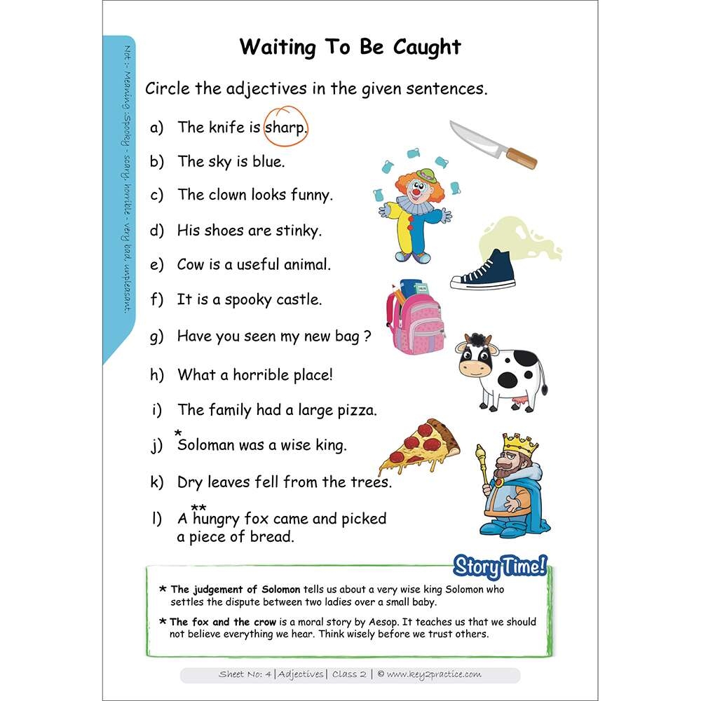 Class 2 English Grammar Adjectives Activity Based Worksheets Worksheets Library Class 2 English Grammar Adjectives Activity Based Worksheets Worksheets Library