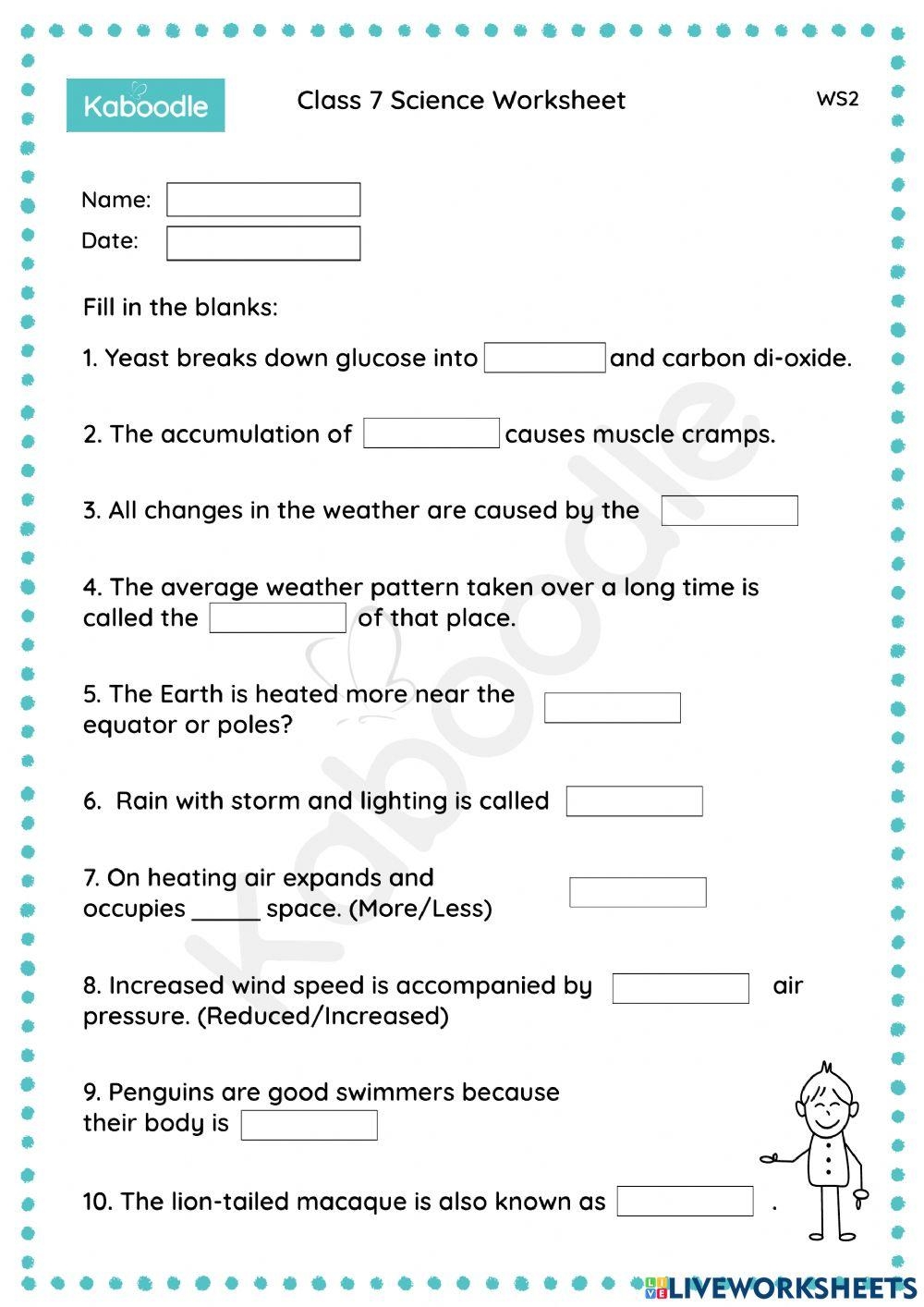 Class 7 Science Worksheet Mix 2 Worksheet Worksheets Library