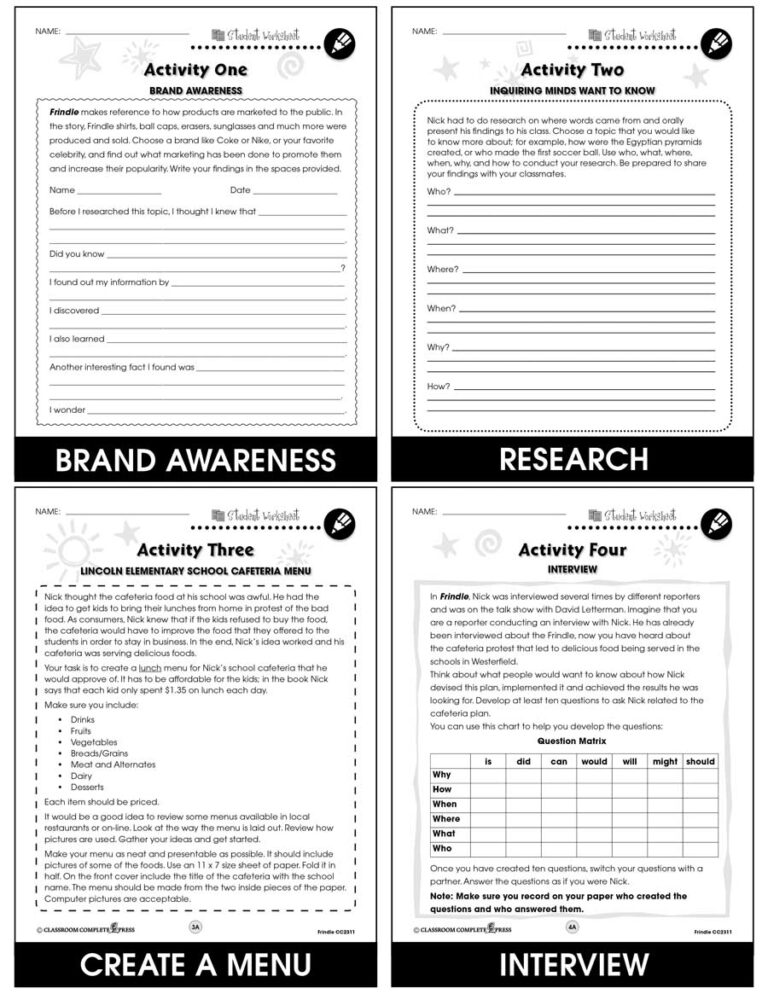 Classroom And Frindle Vocabulary Tes English ESL Worksheets Pdf Worksheets Library