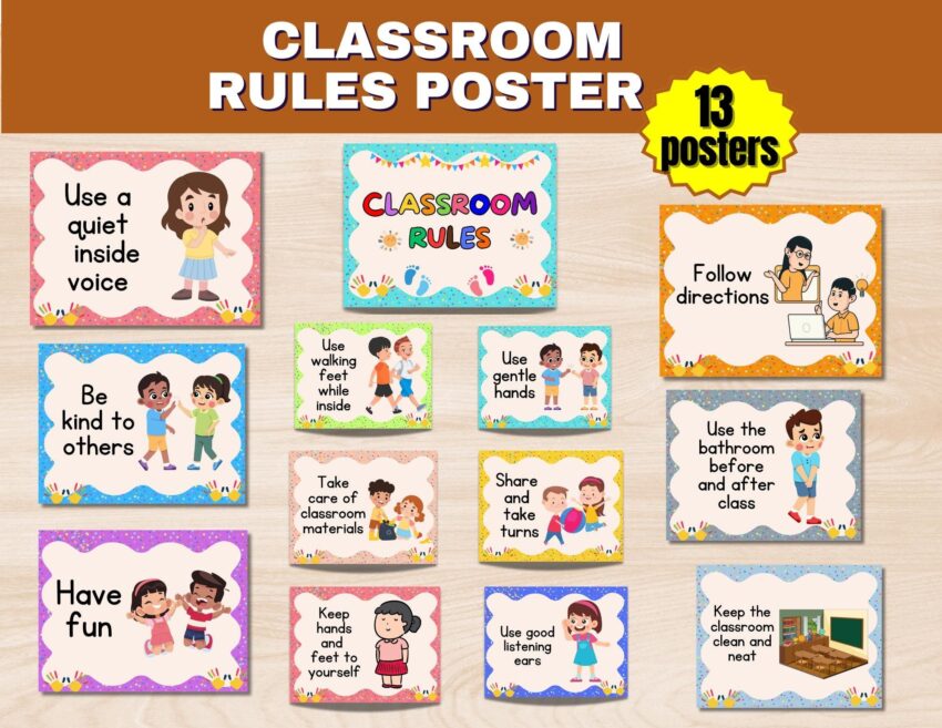 Classroom Rules Printable Daycare Rules Classroom Rules