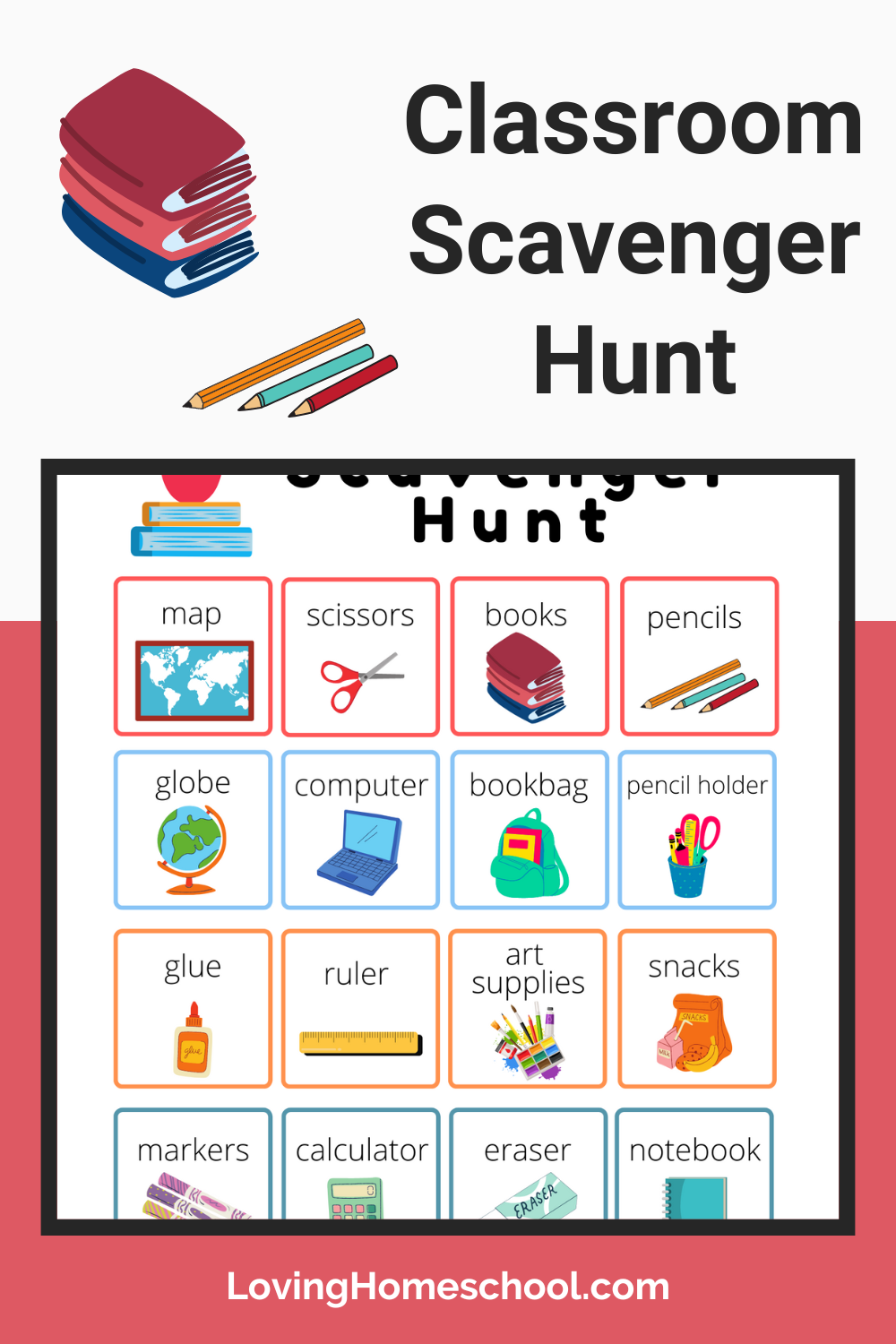 Classroom Scavenger Hunt LovingHomeschool Classroom Scavenger Hunt LovingHomeschool