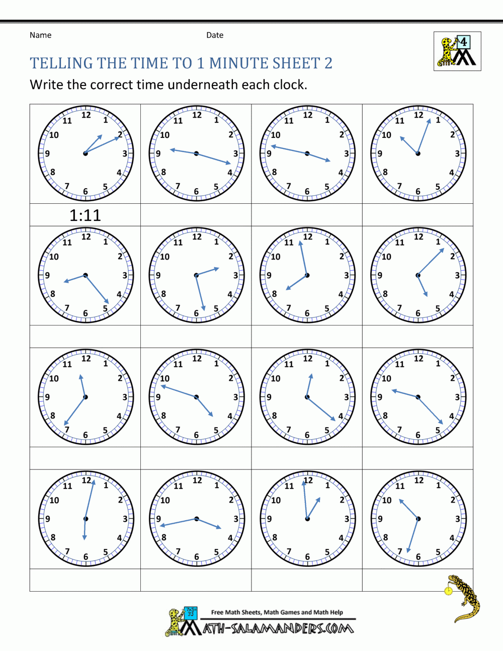Clock Worksheet 3rd Grade Clock Worksheet 3rd Grade