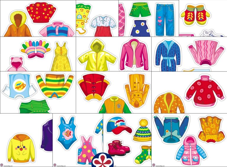 Clothing Printable For Preschool Activities TeachersMag