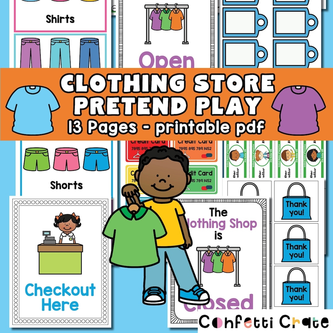 Clothing Store Pretend Play Printable Daycare Activities Clothes Dramatic Play Preschool Printables Toddler Activities Kindergarten Etsy Clothing Store Pretend Play Printable Daycare Activities Clothes Dramatic Play Preschool Printables Toddler Activities Kindergarten Etsy