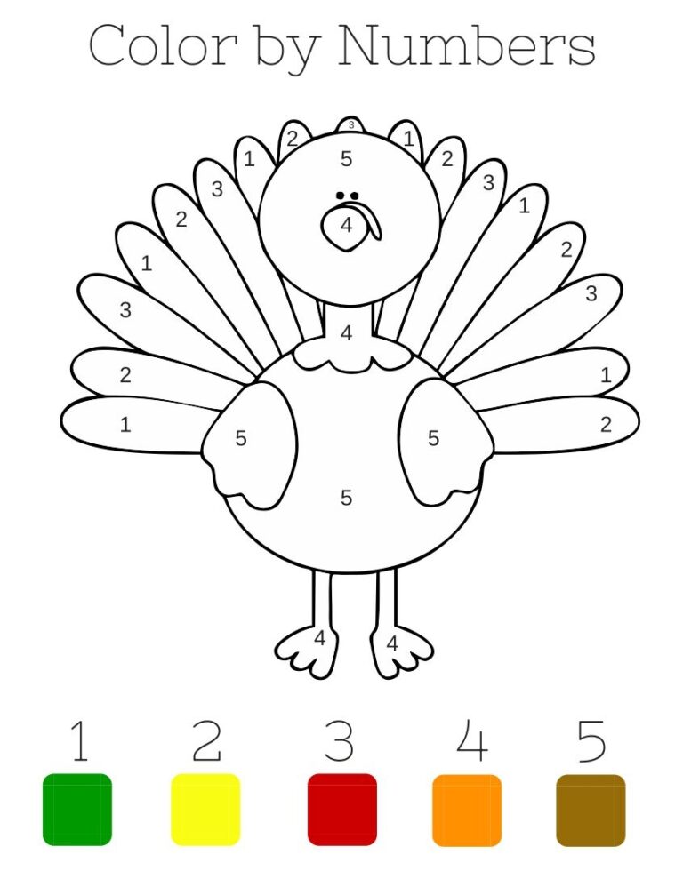 Color By Letter Thanksgiving Preschool Worksheets By The Keeper Of Worksheets Library