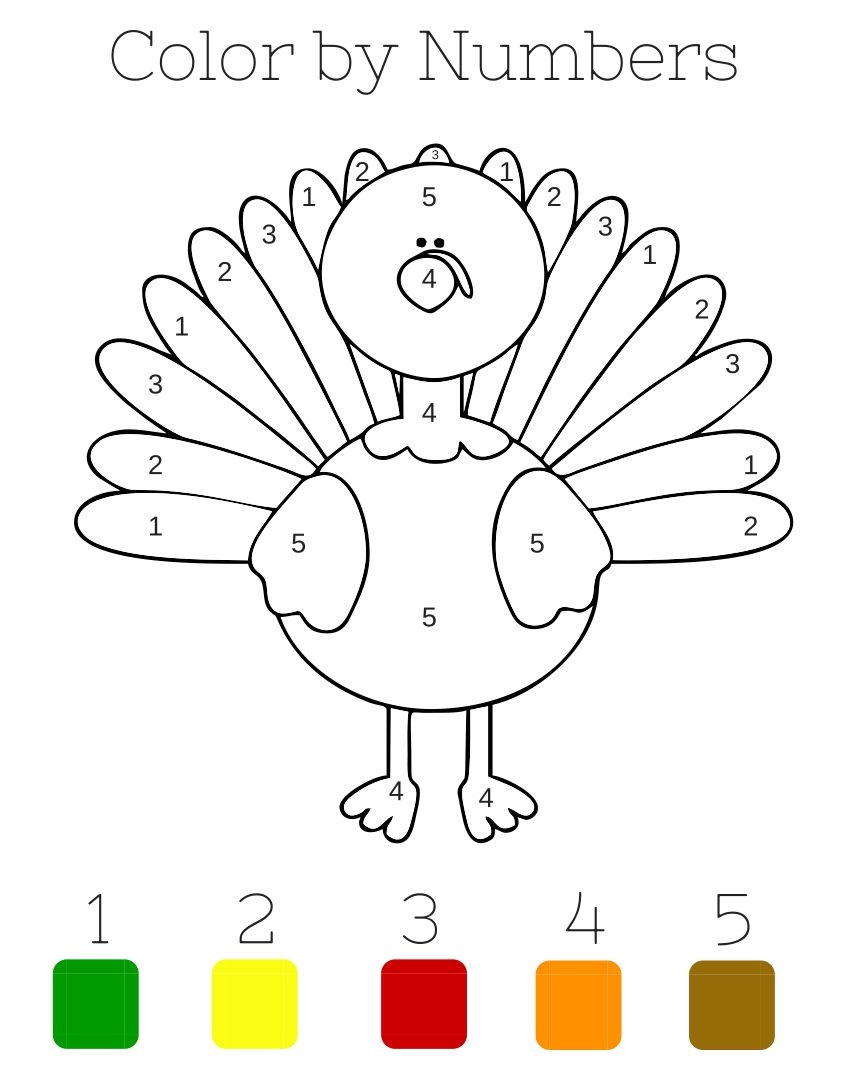 Color By Letter Thanksgiving Preschool Worksheets By The Keeper Of Worksheets Library