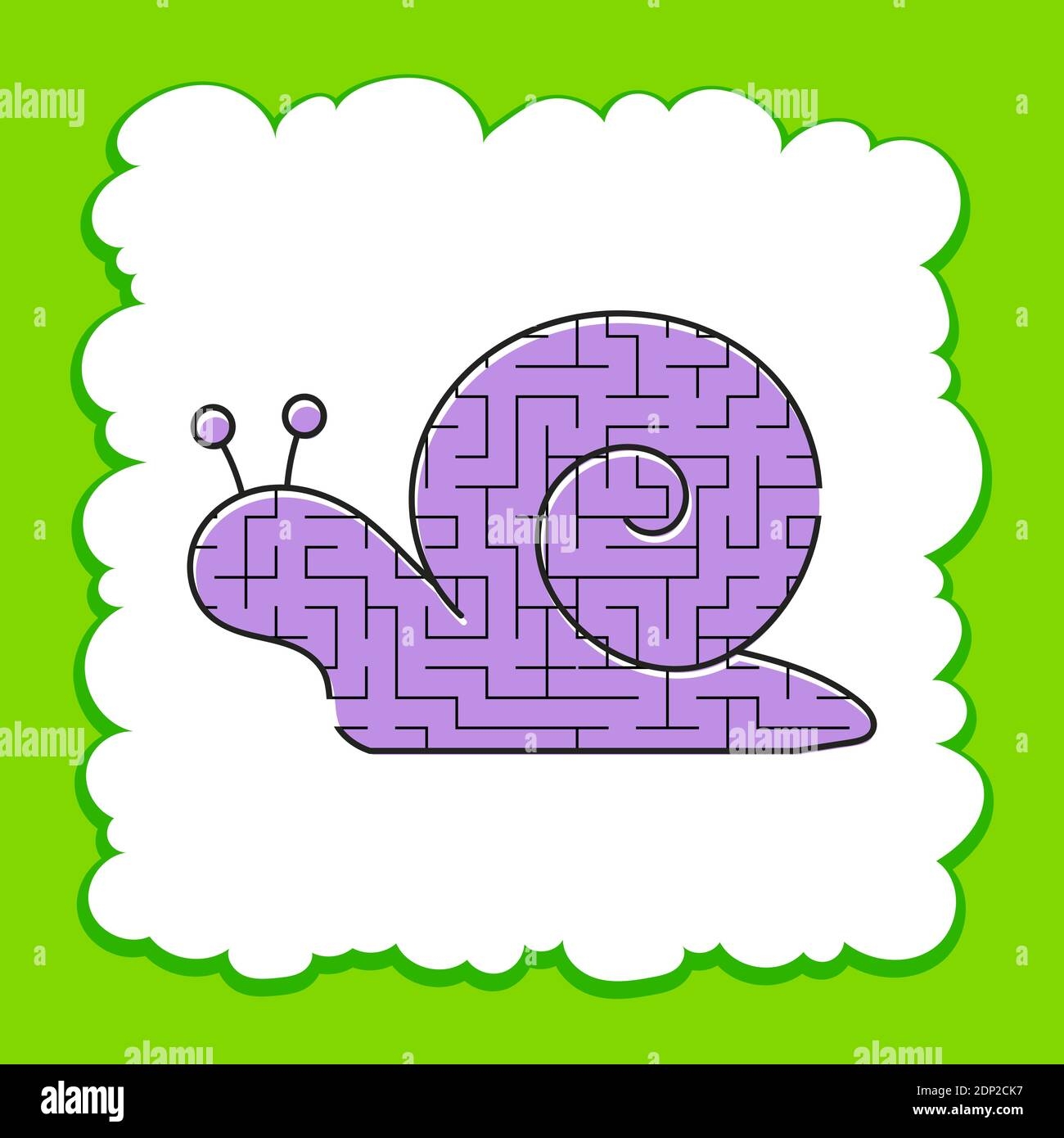 Color Labyrinth Is A Cute Snail Kids Worksheets Activity Page Color Labyrinth Is A Cute Snail Kids Worksheets Activity Page