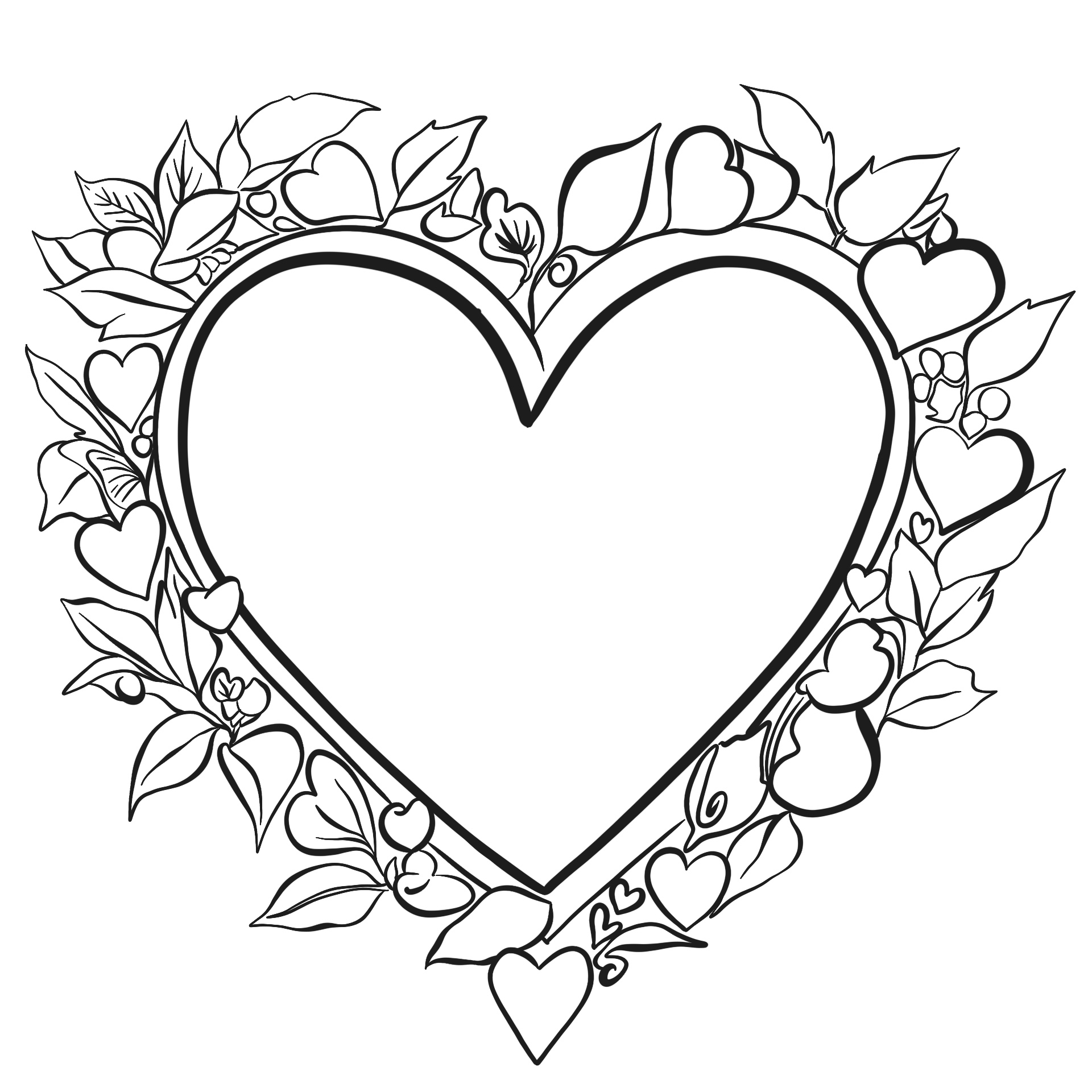 Coloring Picture Frame Heart 12 Free PDF Printables Printablee Coloring Picture Frame Heart 12 Free PDF Printables Printablee