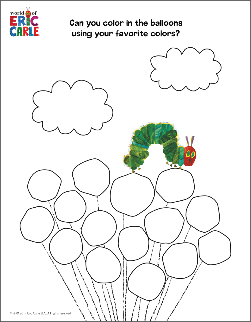 Printable Very Hungry Caterpillar Worksheets