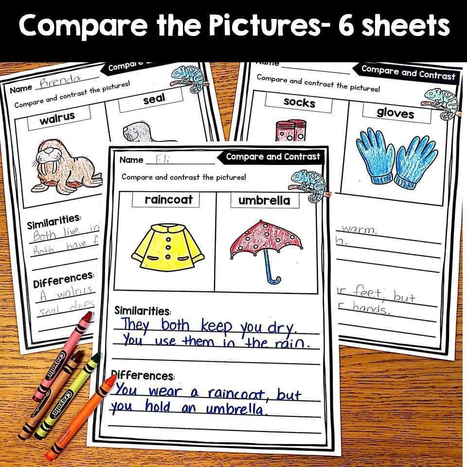 Printable Compare And Contrast Reading Worksheets