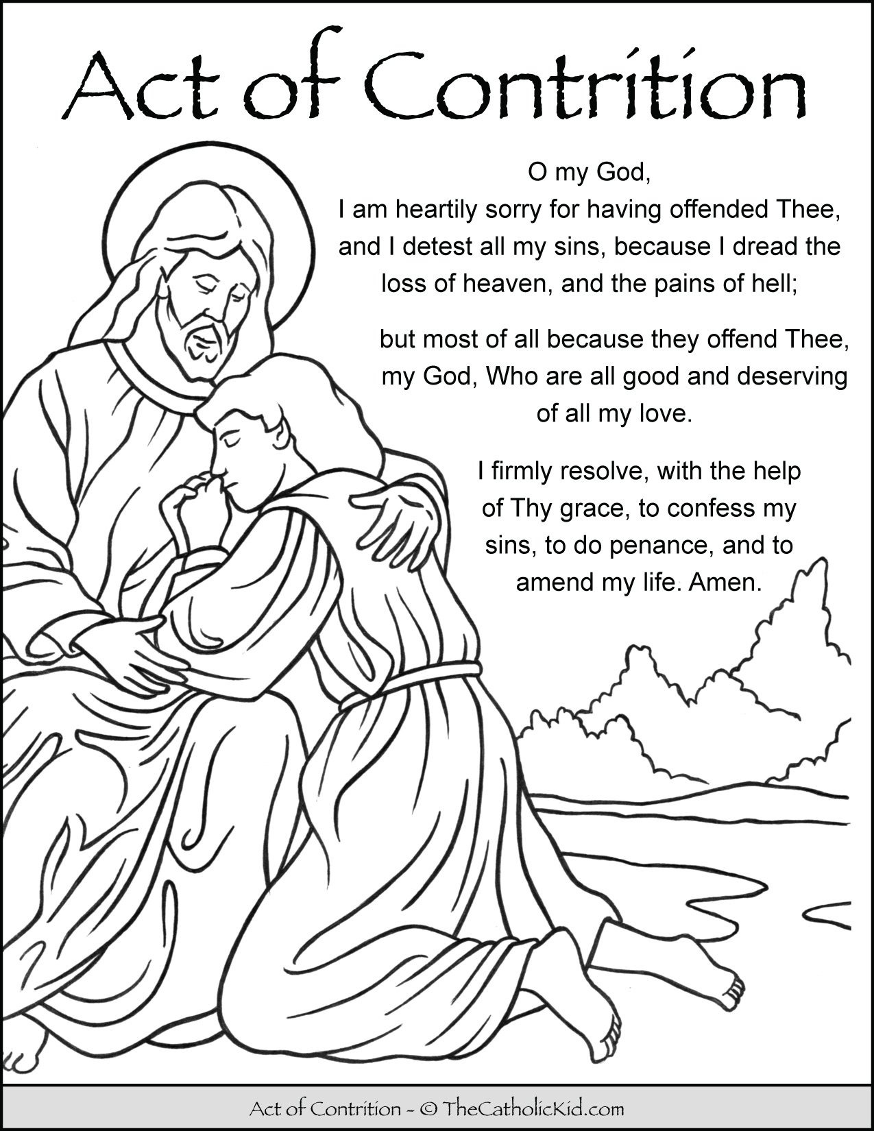 Confession Archives The Catholic Kid Catholic Coloring Pages 