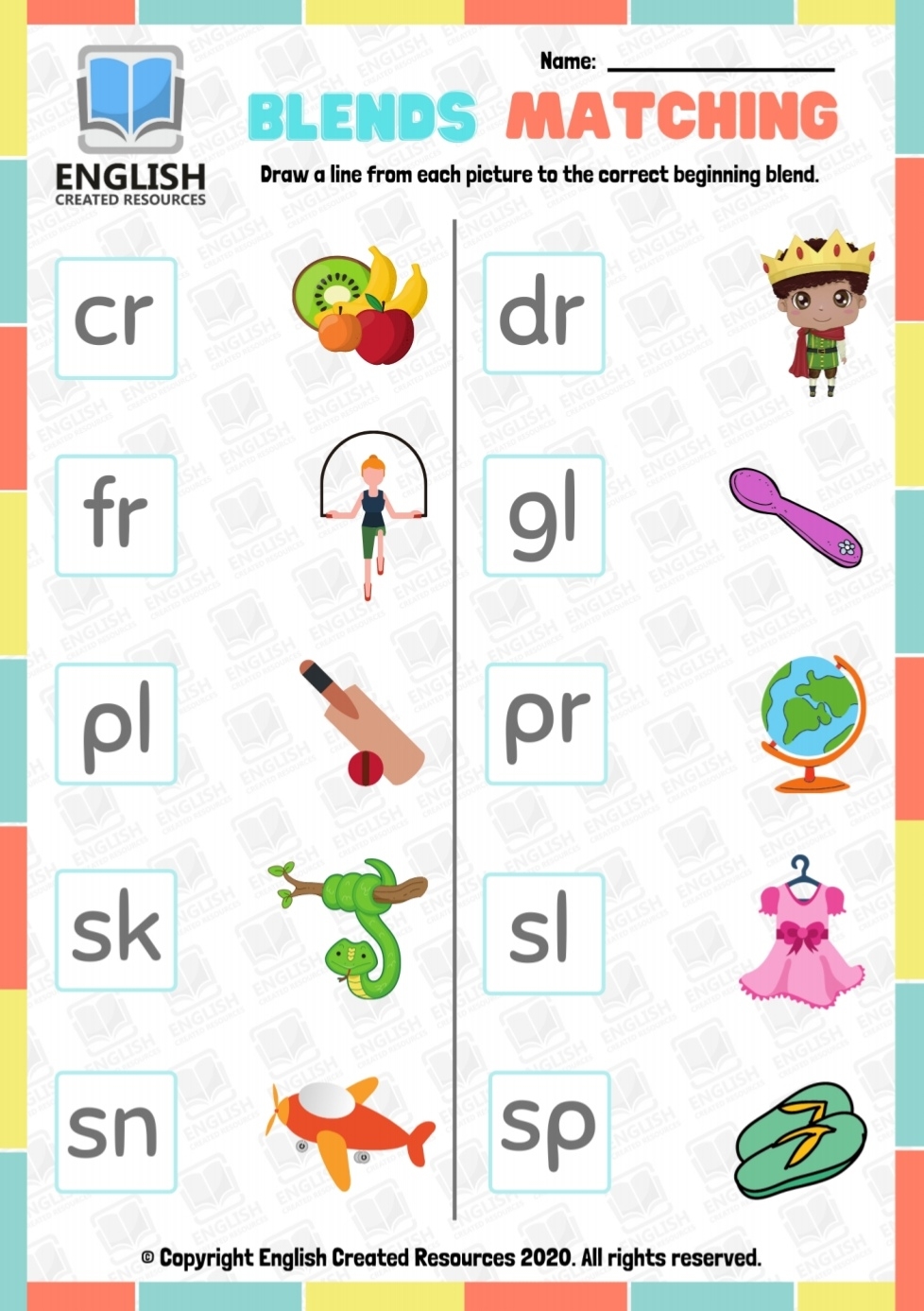 Consonant Blends Worksheets English Created Resources Consonant Blends Worksheets English Created Resources