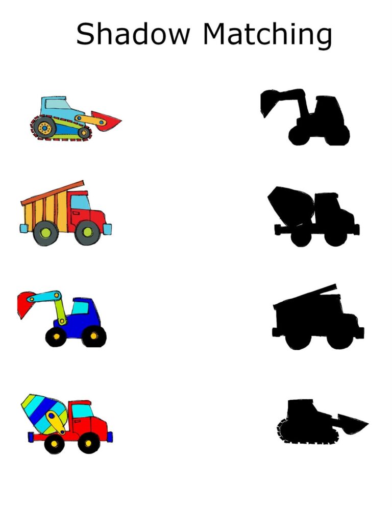Construction Preschool Packet 3 DAY FREEBIE 