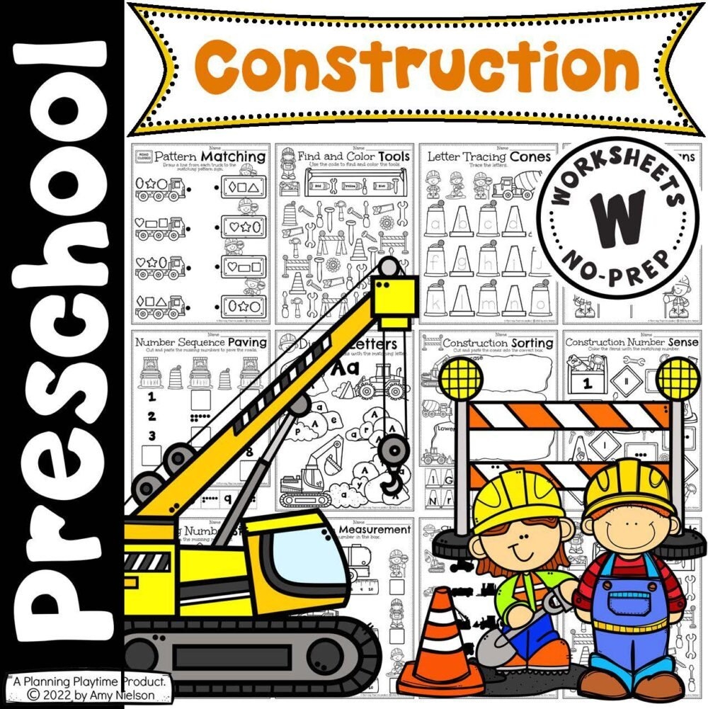 Free Construction Printables For Preschoolers
