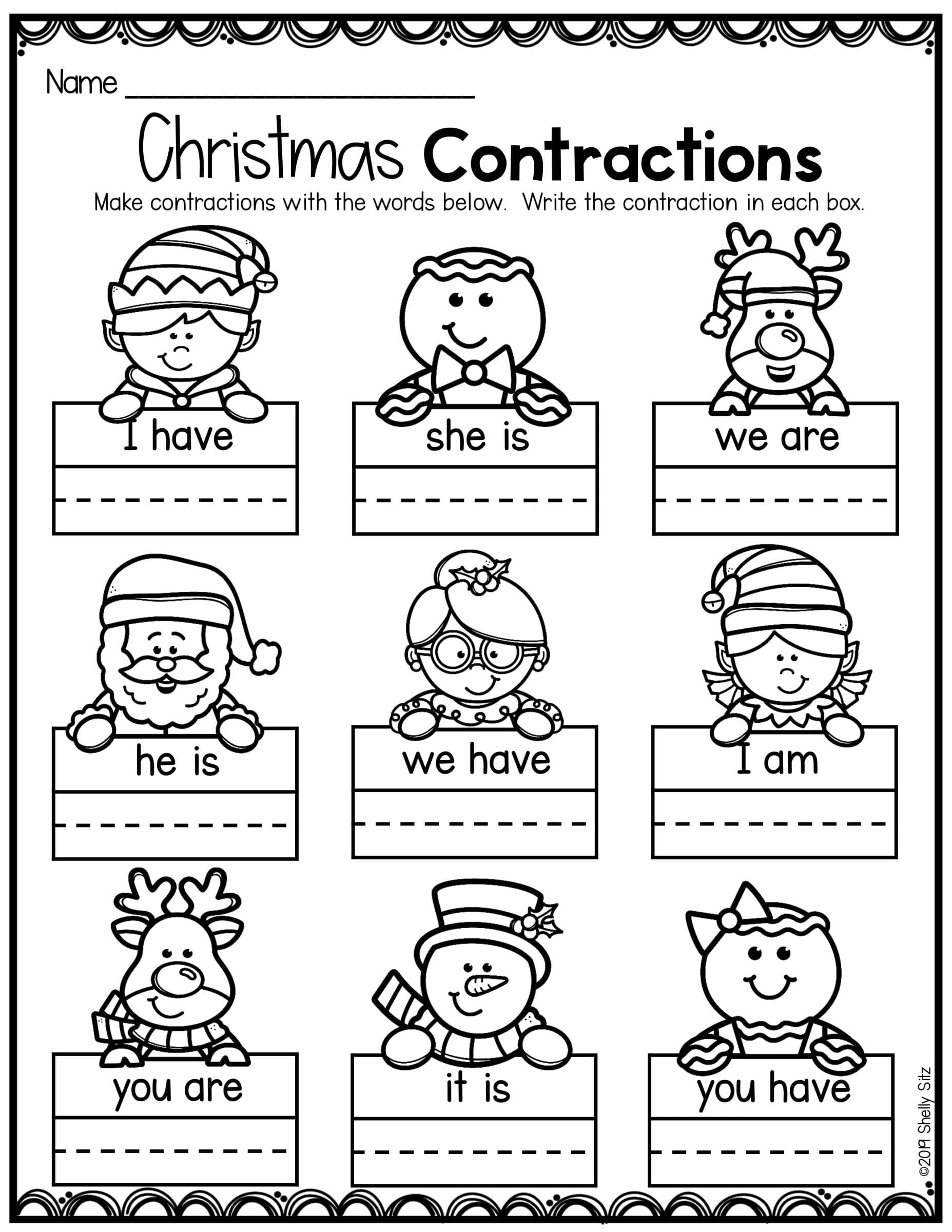 Contractions Worksheet Second Grade Teaching Blog Contractions Worksheet Second Grade Teaching Blog