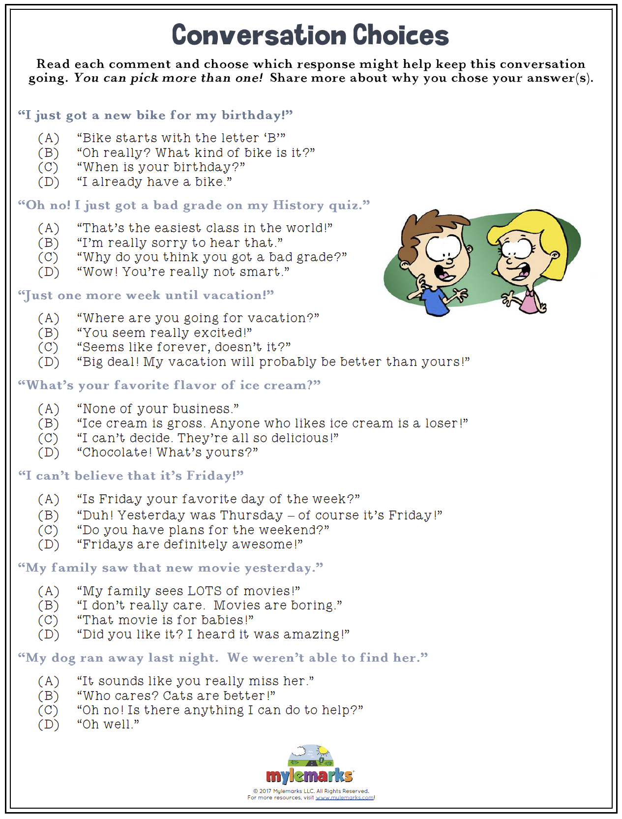 Conversation Choices Conversation Choices