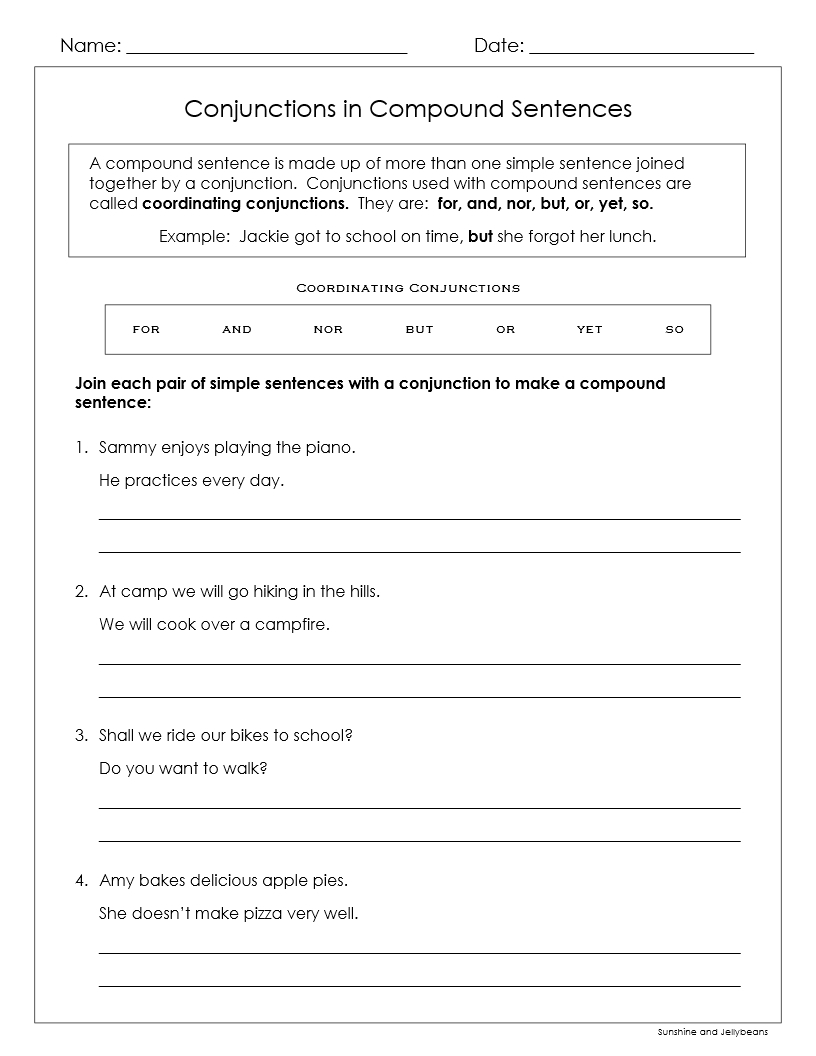 Fanboys Printable Worksheet Fanboys Printable Worksheet