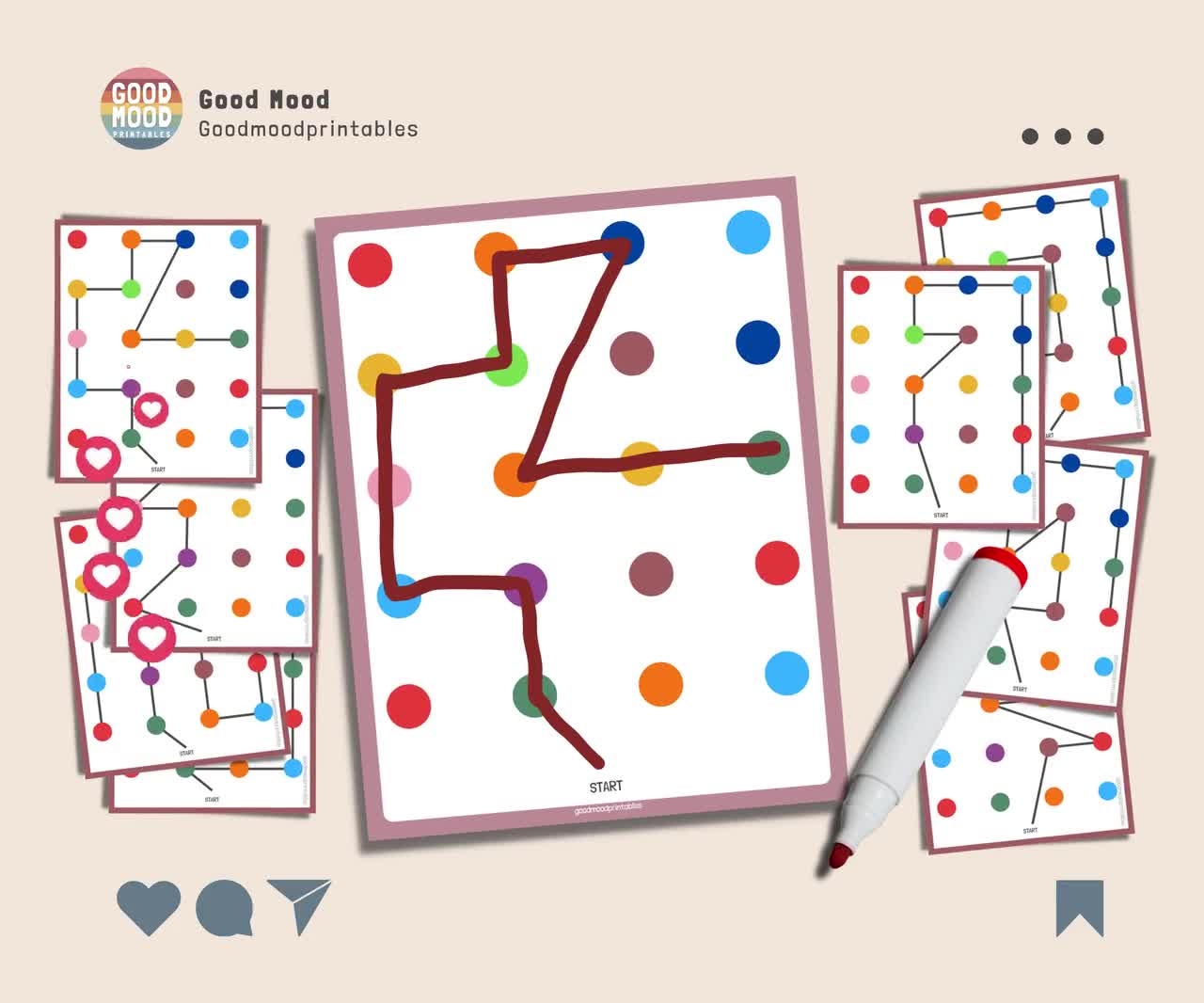 Copy The Pattern Activity Game For Toddlers Montessori Printable Activities Preschool Printables For Kids Homeschool Resources