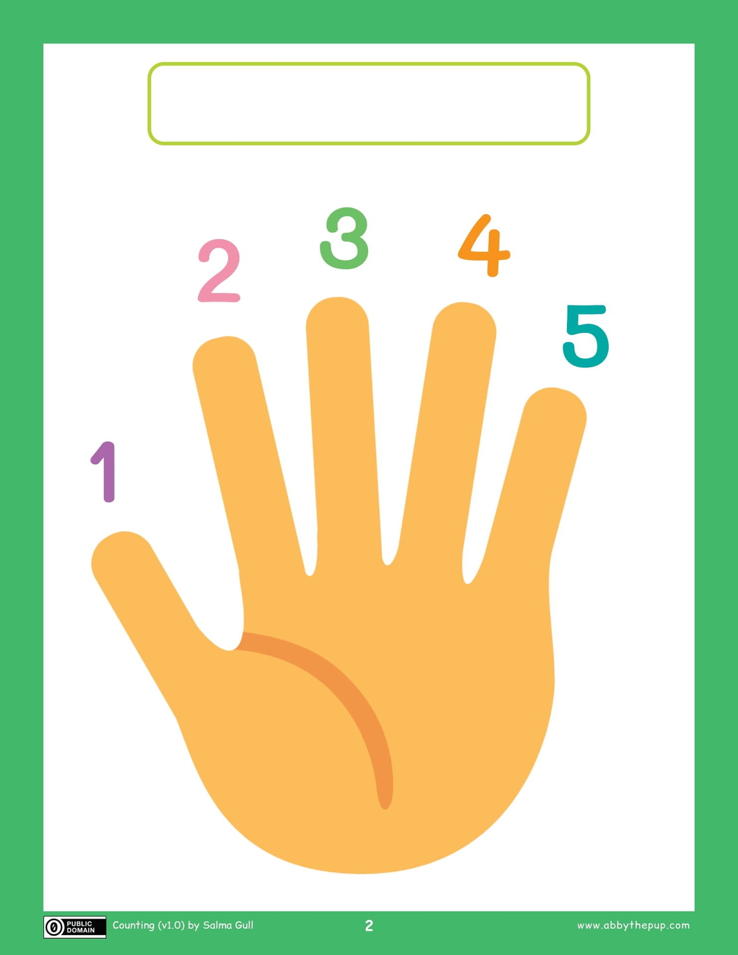 Count Your Fingers From 1 To 5 Free Printable Worksheets Count Your Fingers From 1 To 5 Free Printable Worksheets