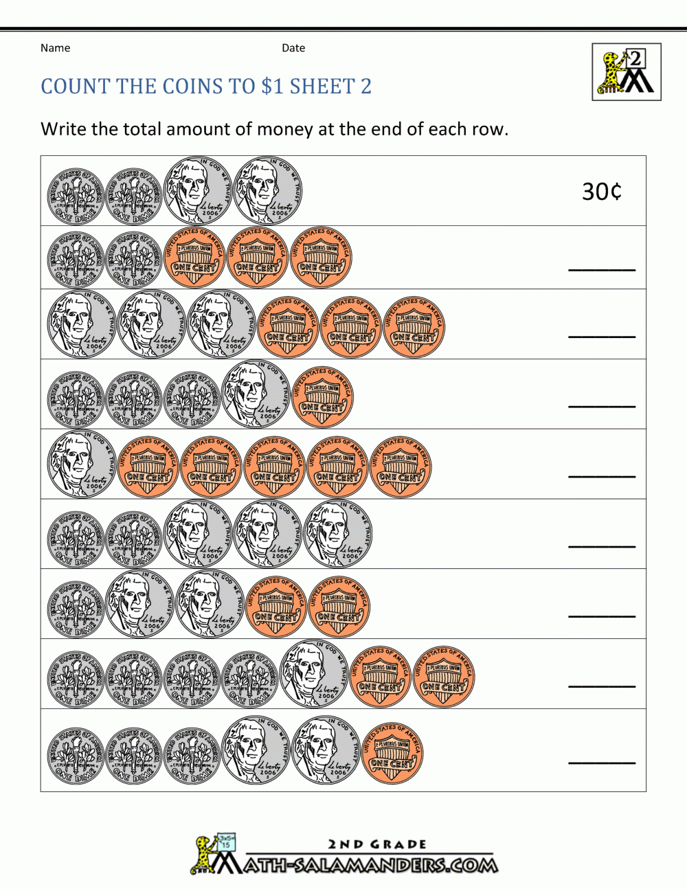 Printable Identifying Coins Worksheets Printable Identifying Coins Worksheets