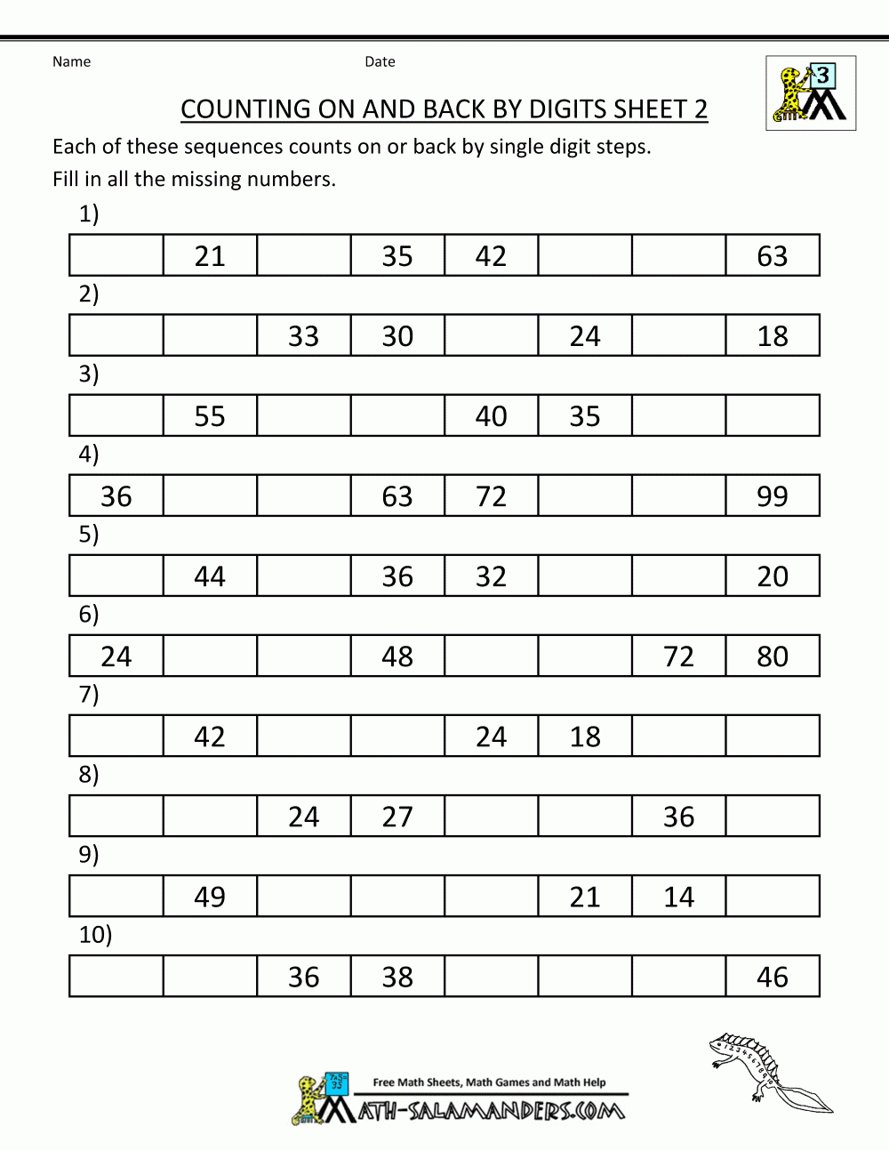 3rd Grade Printable Math Monthly Worksheets 3rd Grade Printable Math Monthly Worksheets