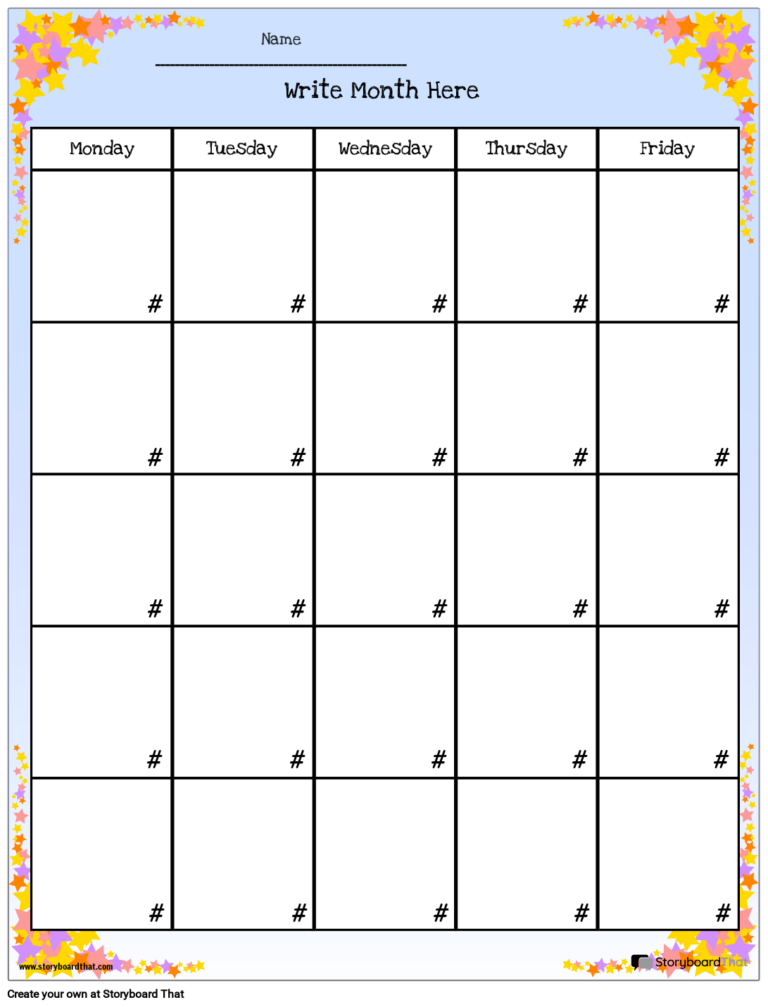 Create Printable Calendars With Storyboard That In 2025