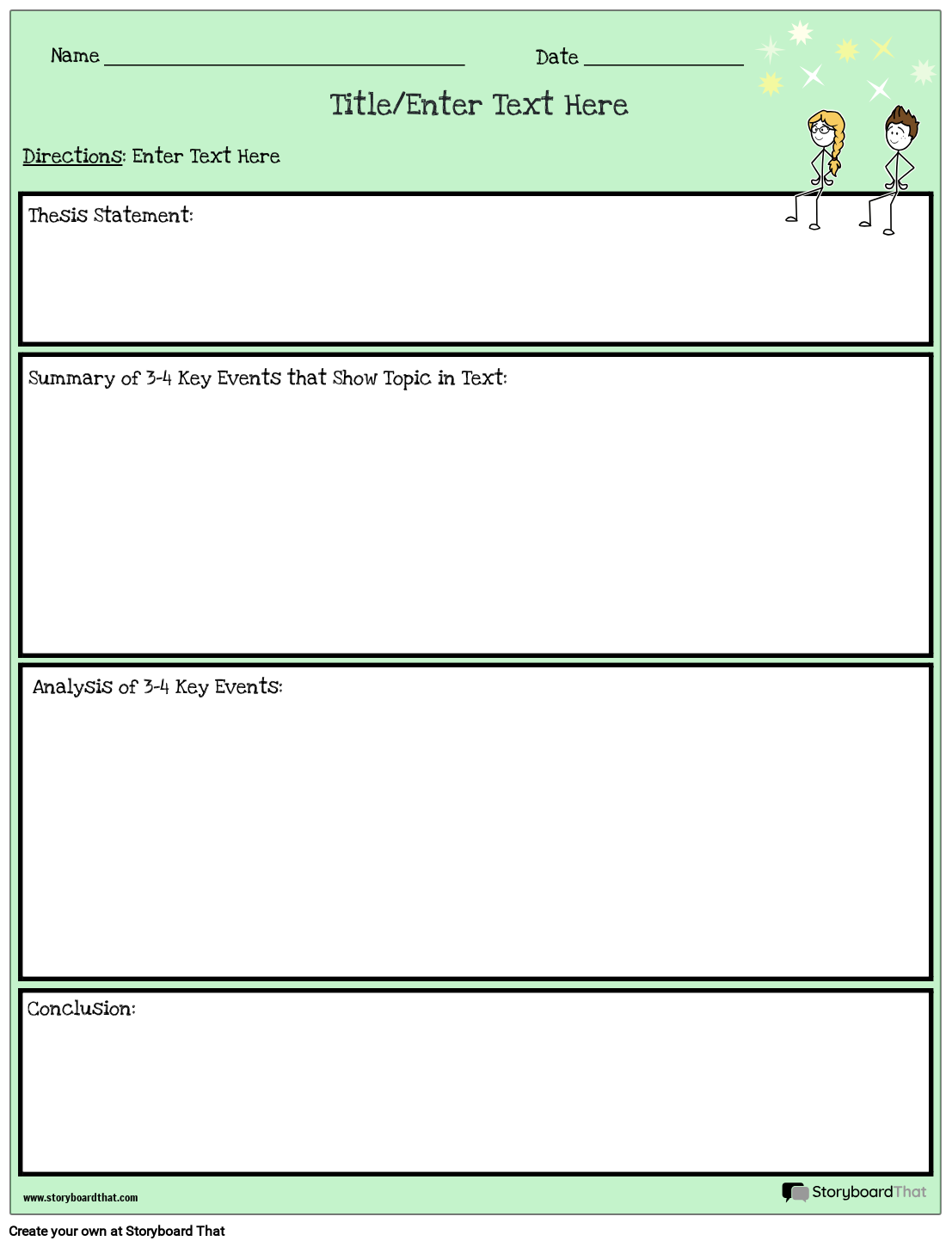 Critical Analysis Essay Outline Template StoryboardThat