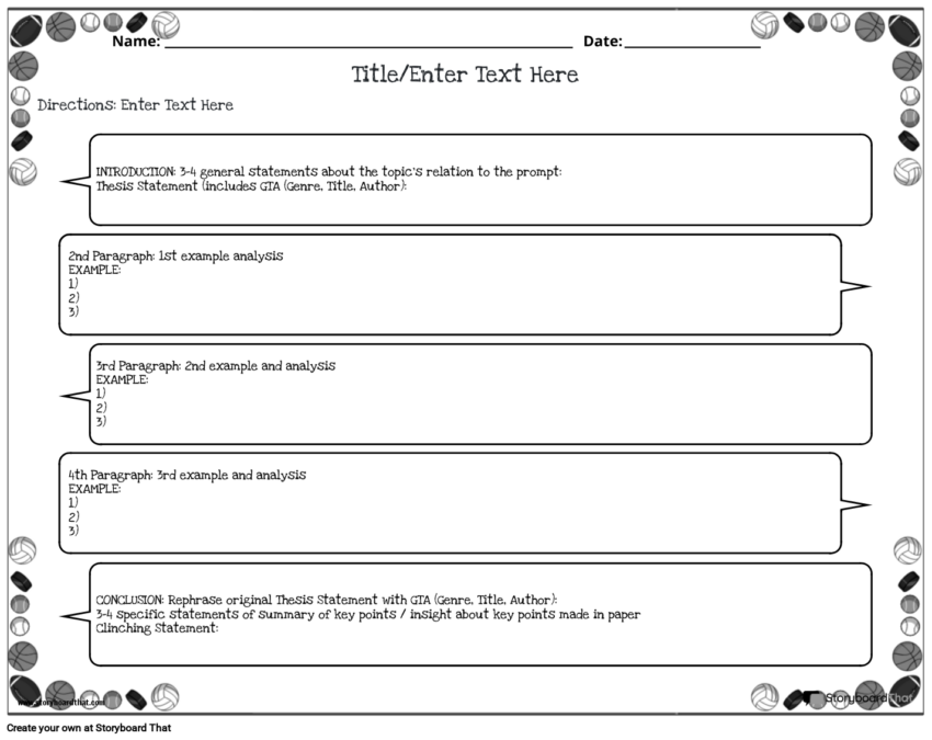 Critical Analysis Essay Outline Template StoryboardThat