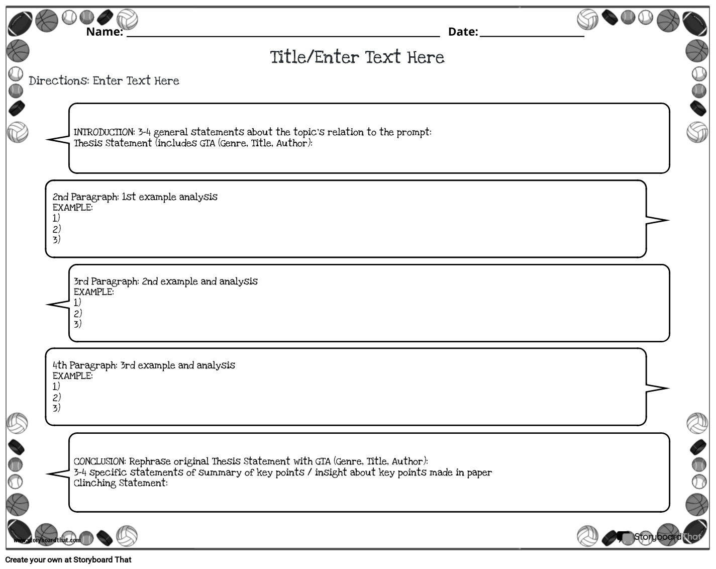 Critical Analysis Essay Outline Template StoryboardThat