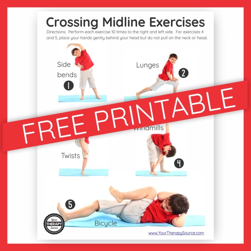 Crossing Midline Exercises Your Therapy Source Crossing Midline Exercises Your Therapy Source