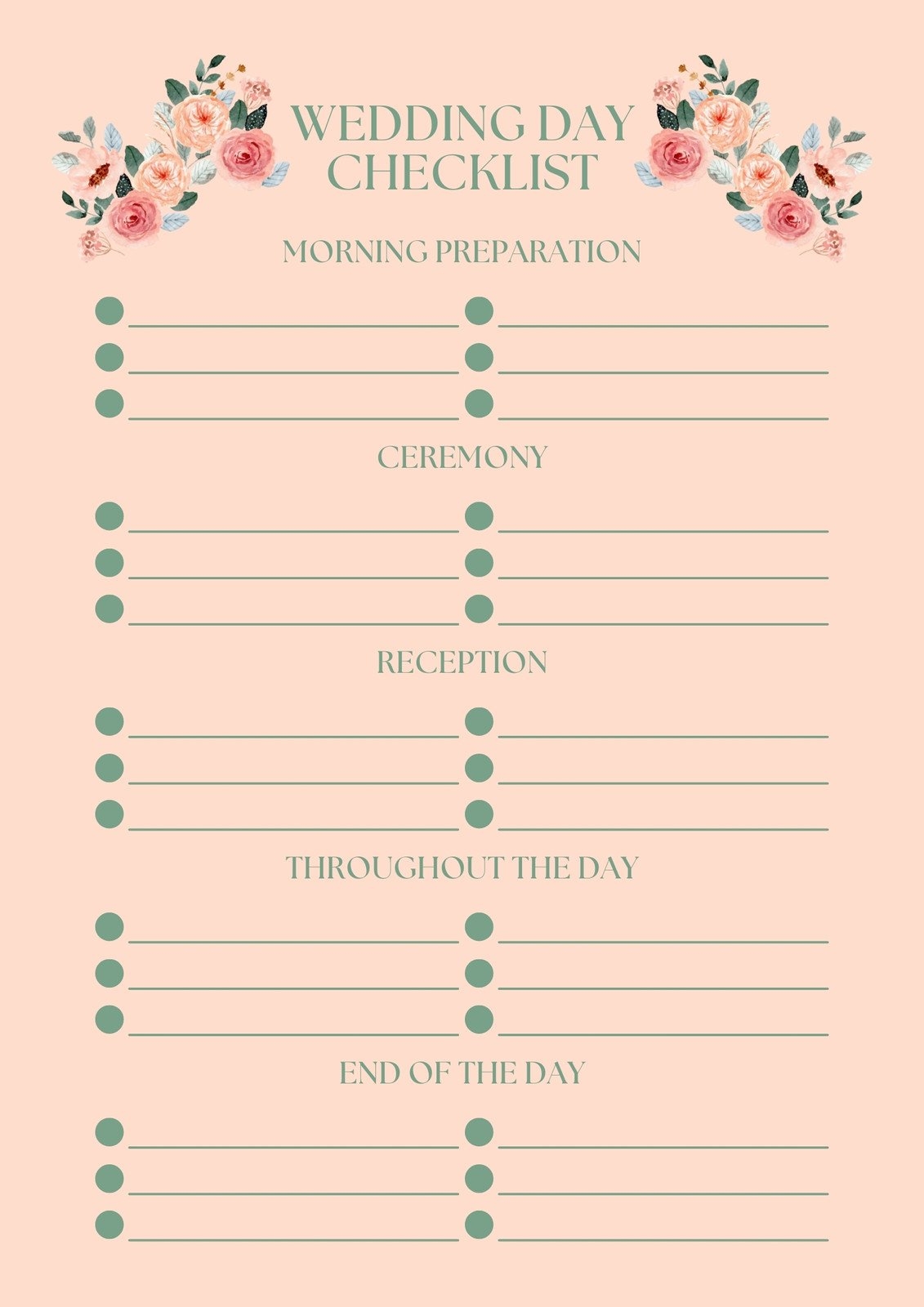 Customize 187 Wedding Checklists Templates Online Canva