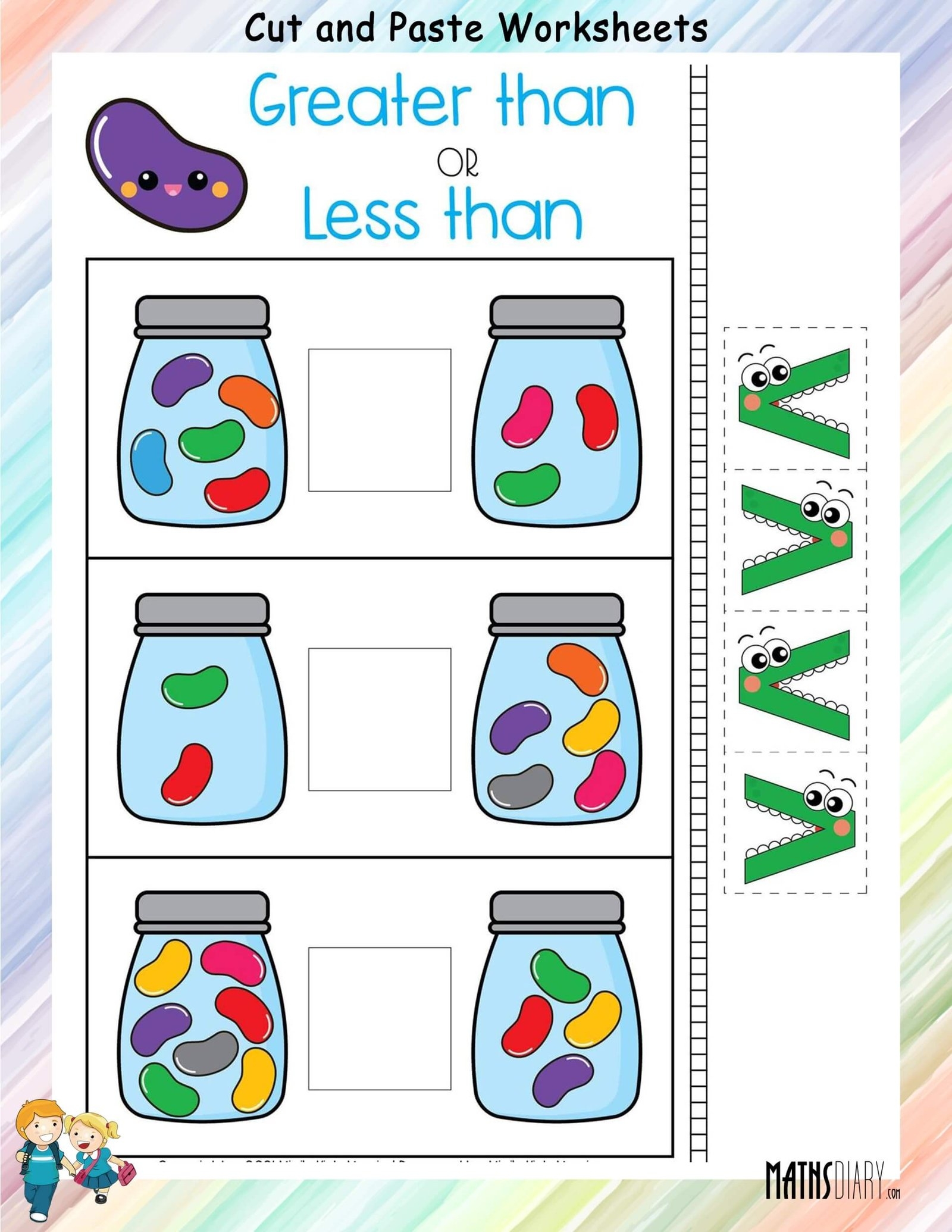 Cut And Paste Math Worksheets