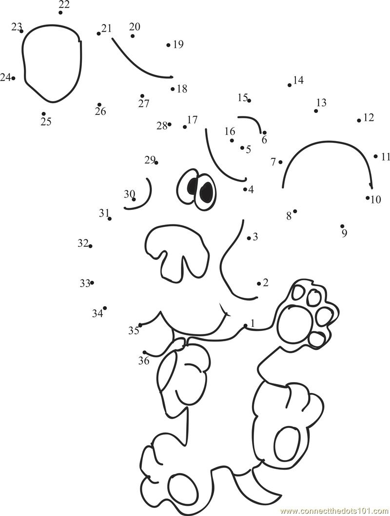 Cute Blue Clues Dot To Dot Printable Worksheet Connect The Dots Cute Blue Clues Dot To Dot Printable Worksheet Connect The Dots