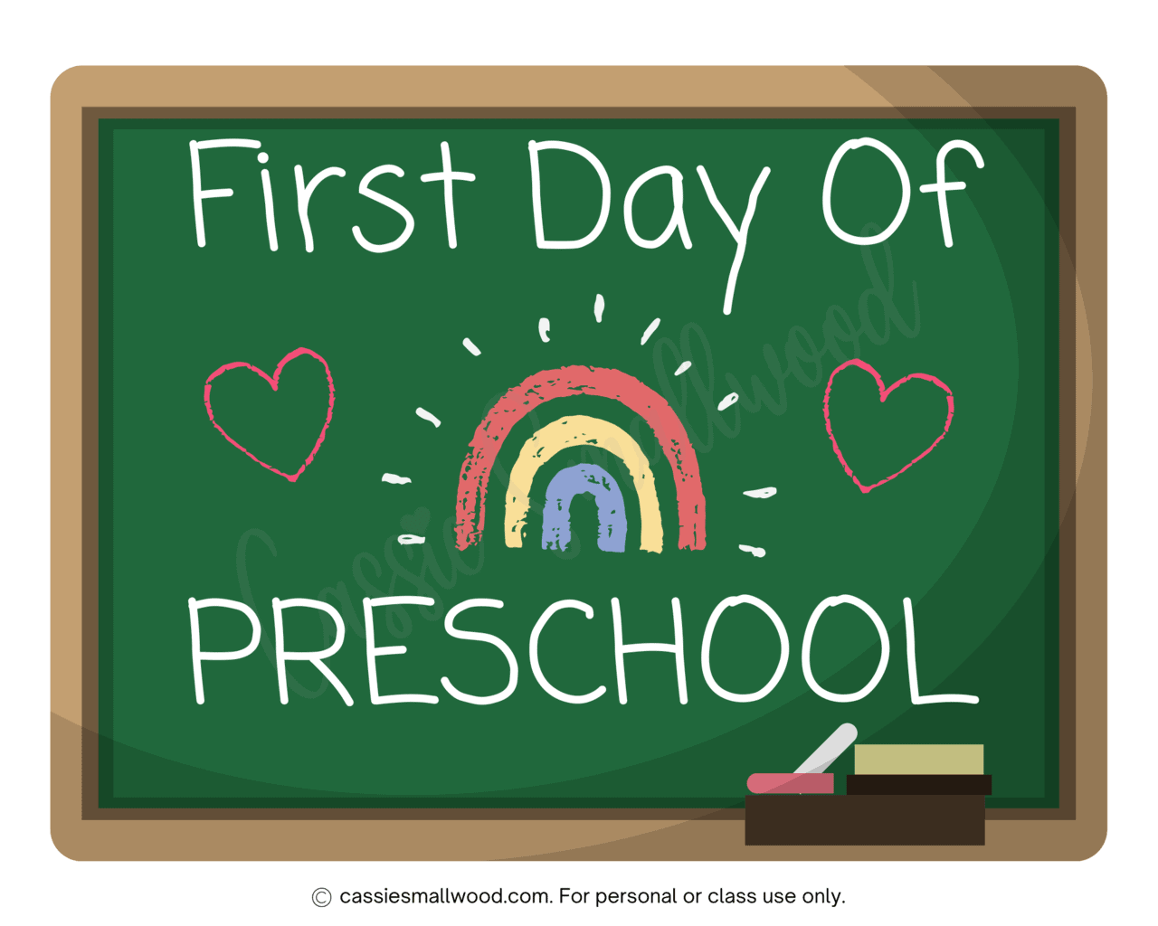 Printable First Day Preschool Printable First Day Preschool