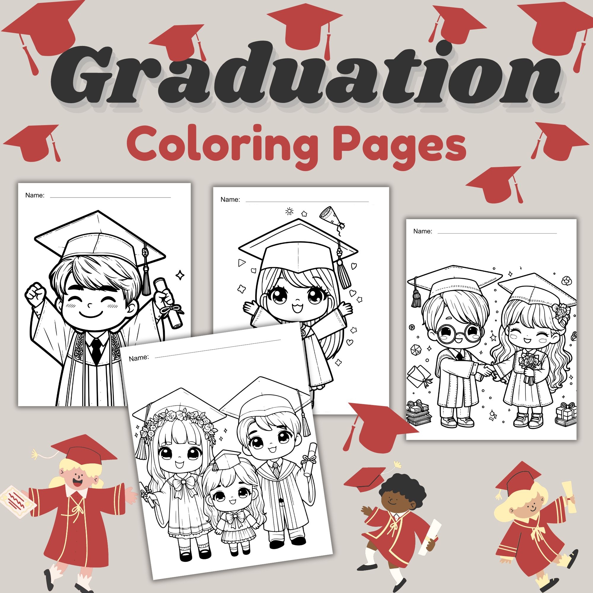 Cute Graduation Coloring Pages Simple Coloring For Kids Preschool Cute Graduation Coloring Pages Simple Coloring For Kids Preschool